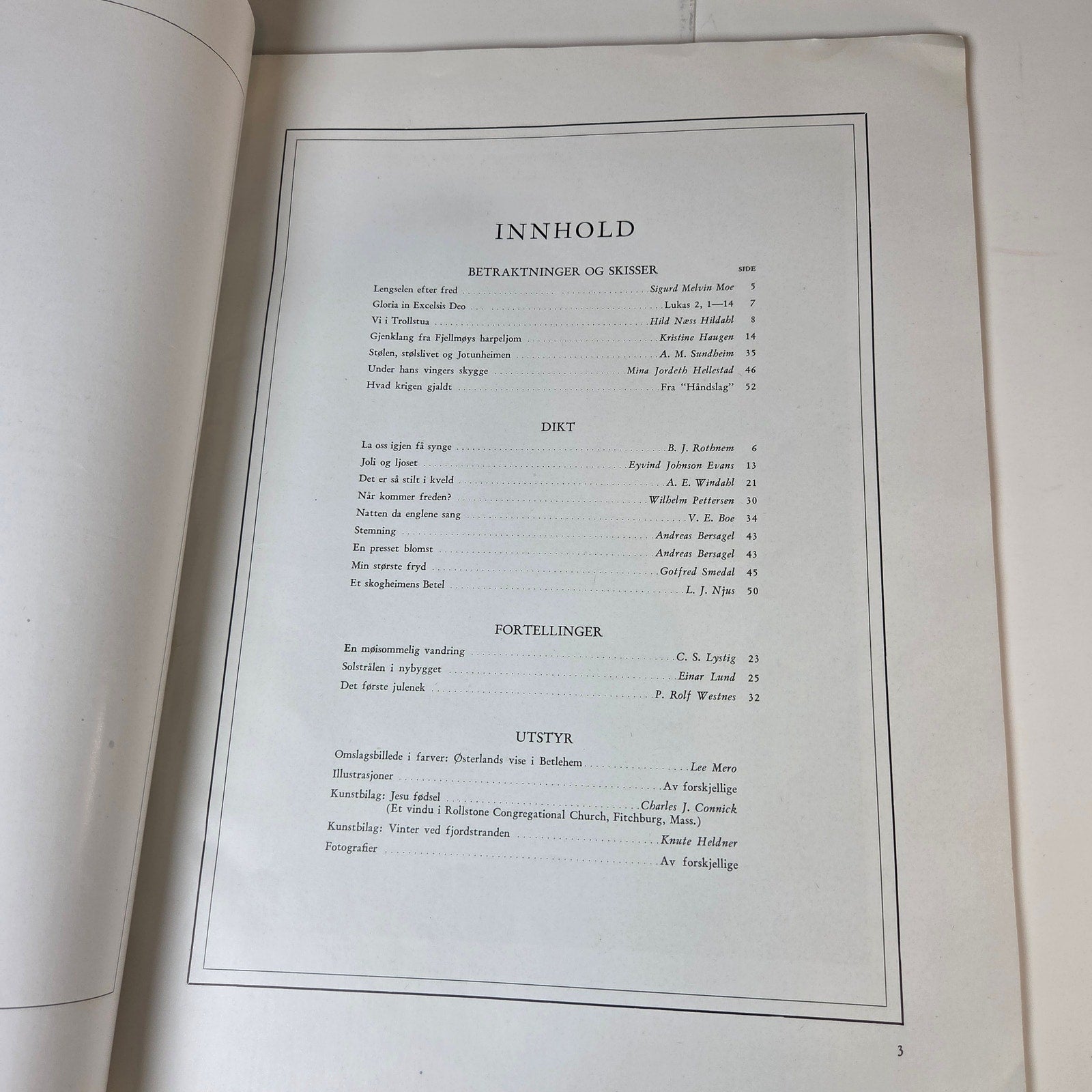 Christmas Annual Augsburg Jul i Vesterheimen Vol XXXV 1945 Illustrated Book