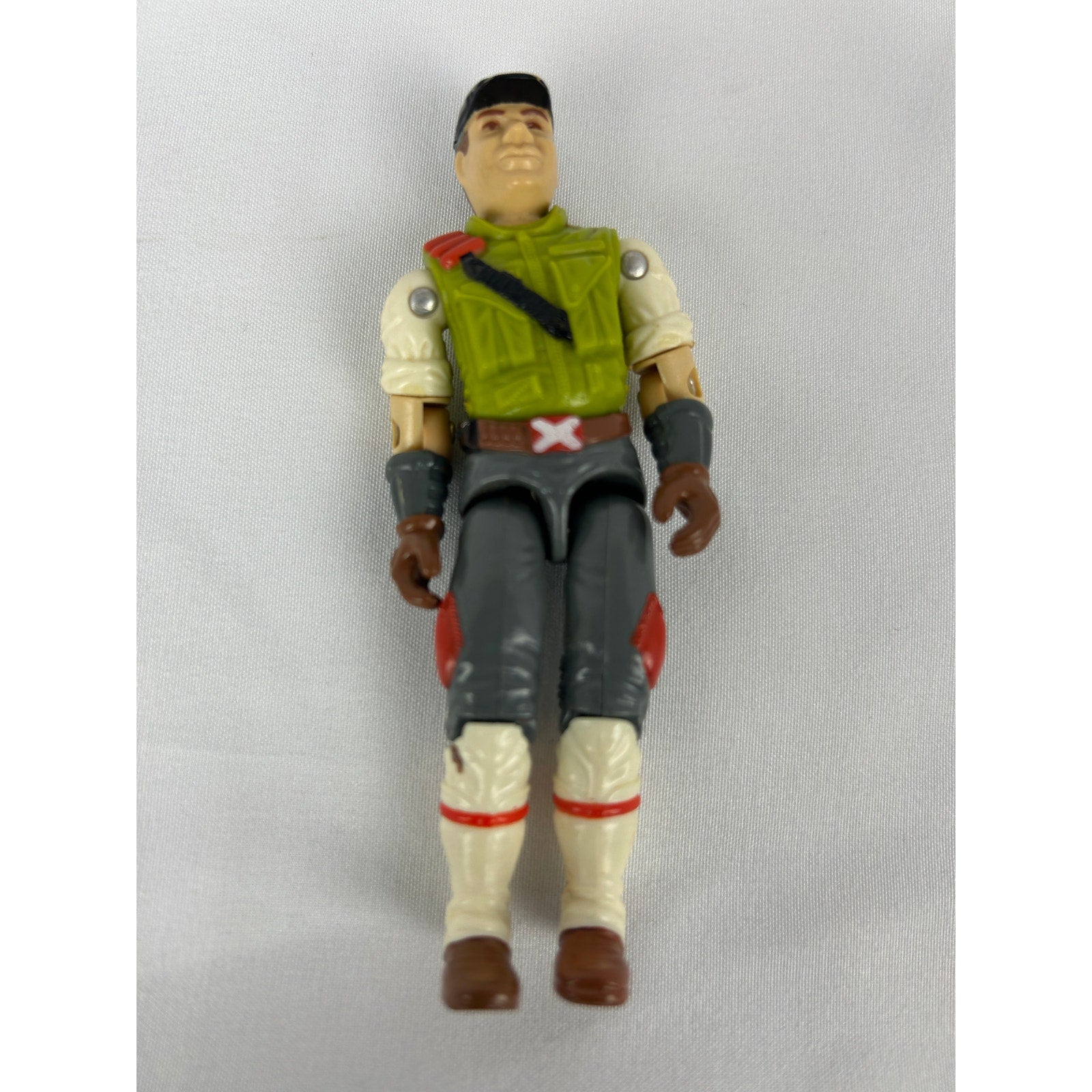 Vintage G.I. Joe Cross Country HAVOC Driver Figure 1987 Complete w File Card