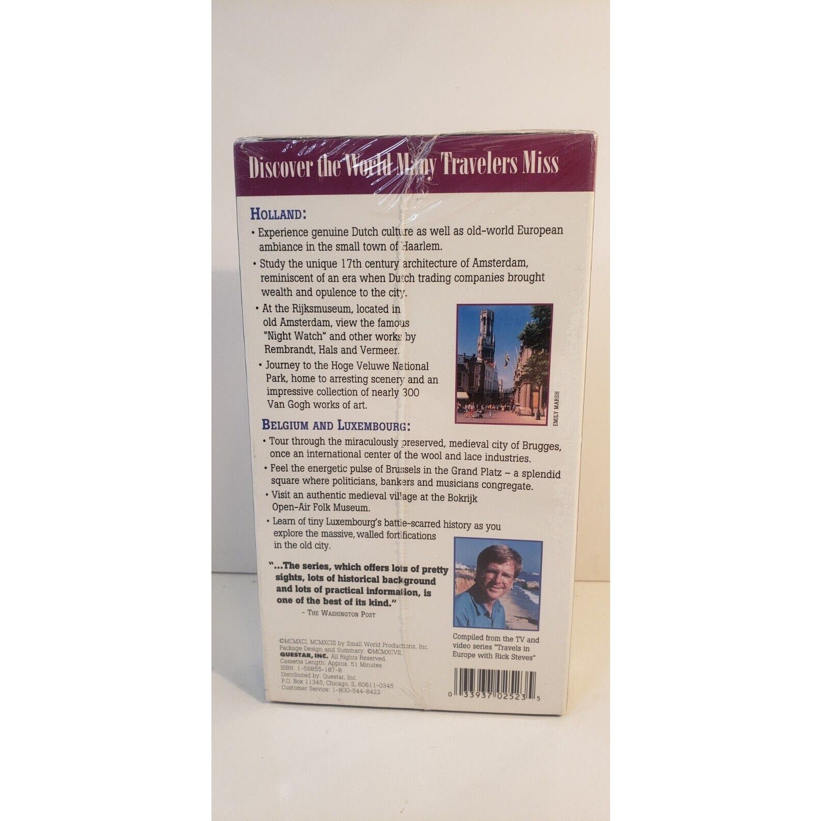 Travel the World: The Low Countries Holland Belgium & Luxembourg 1998 VHS New