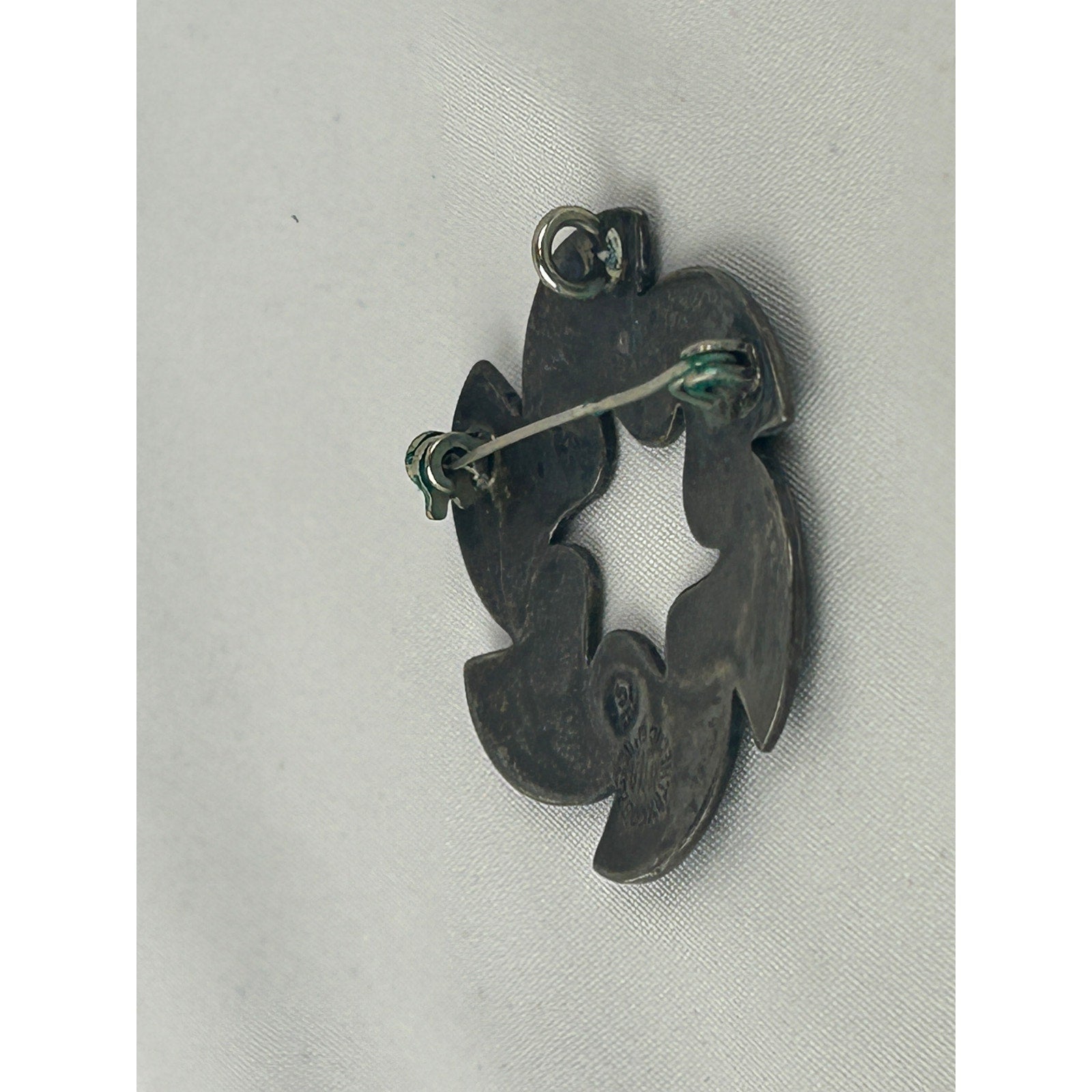 Mexico 925 Sterling Silver Abalone Vintage Brooches Mid Century Modern Lot 4