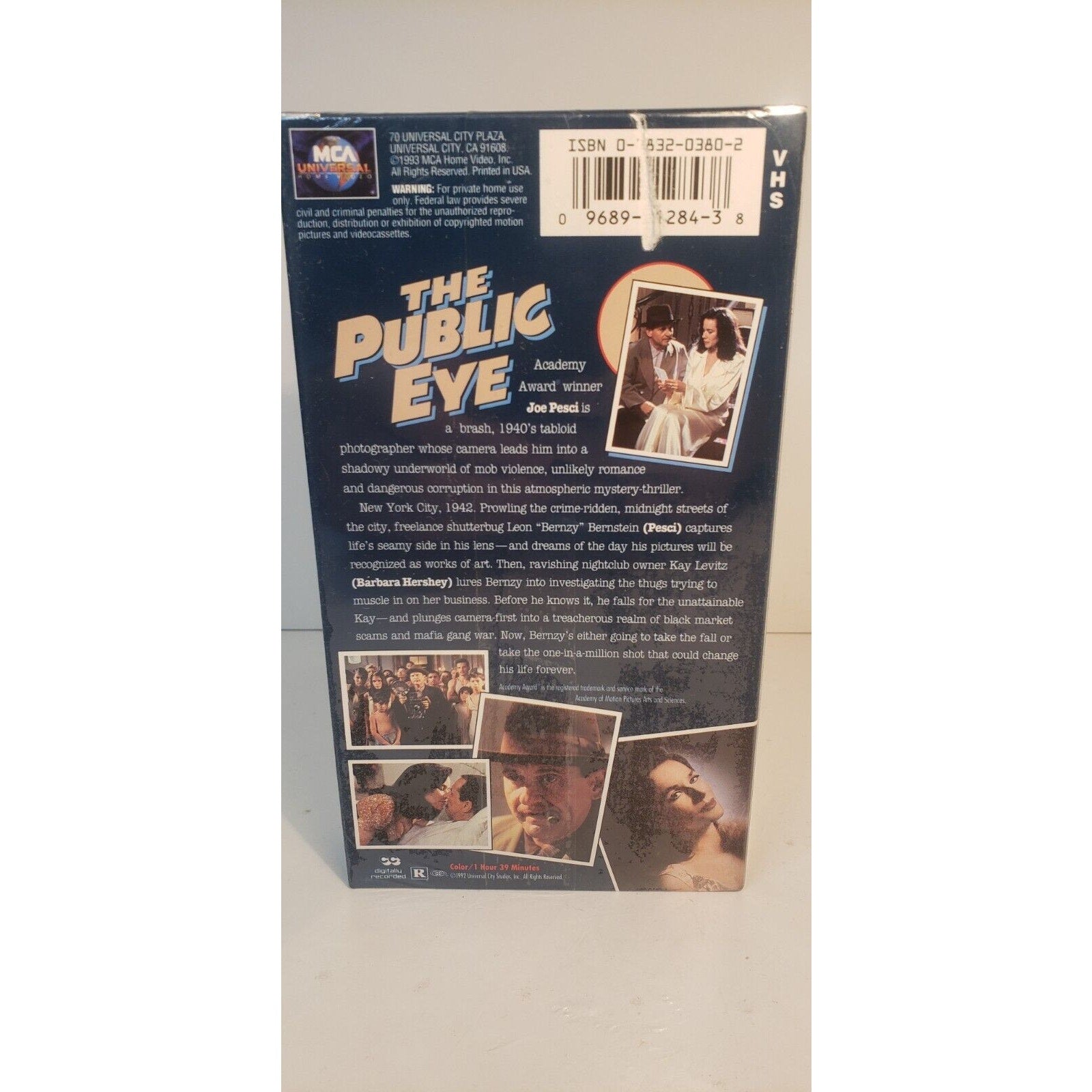 The Public Eye VHS, 1993 New Sealed Joe Pesci