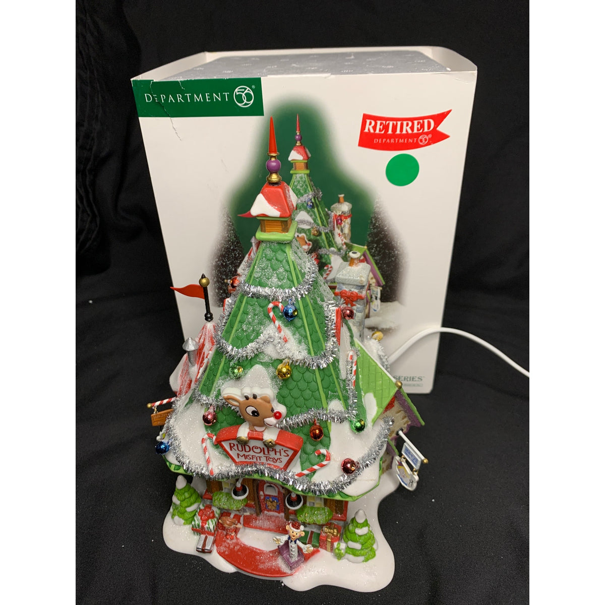 Dept 56 Rudolph’s Misfit Headquarters 56769 North Pole Village Lighted Box