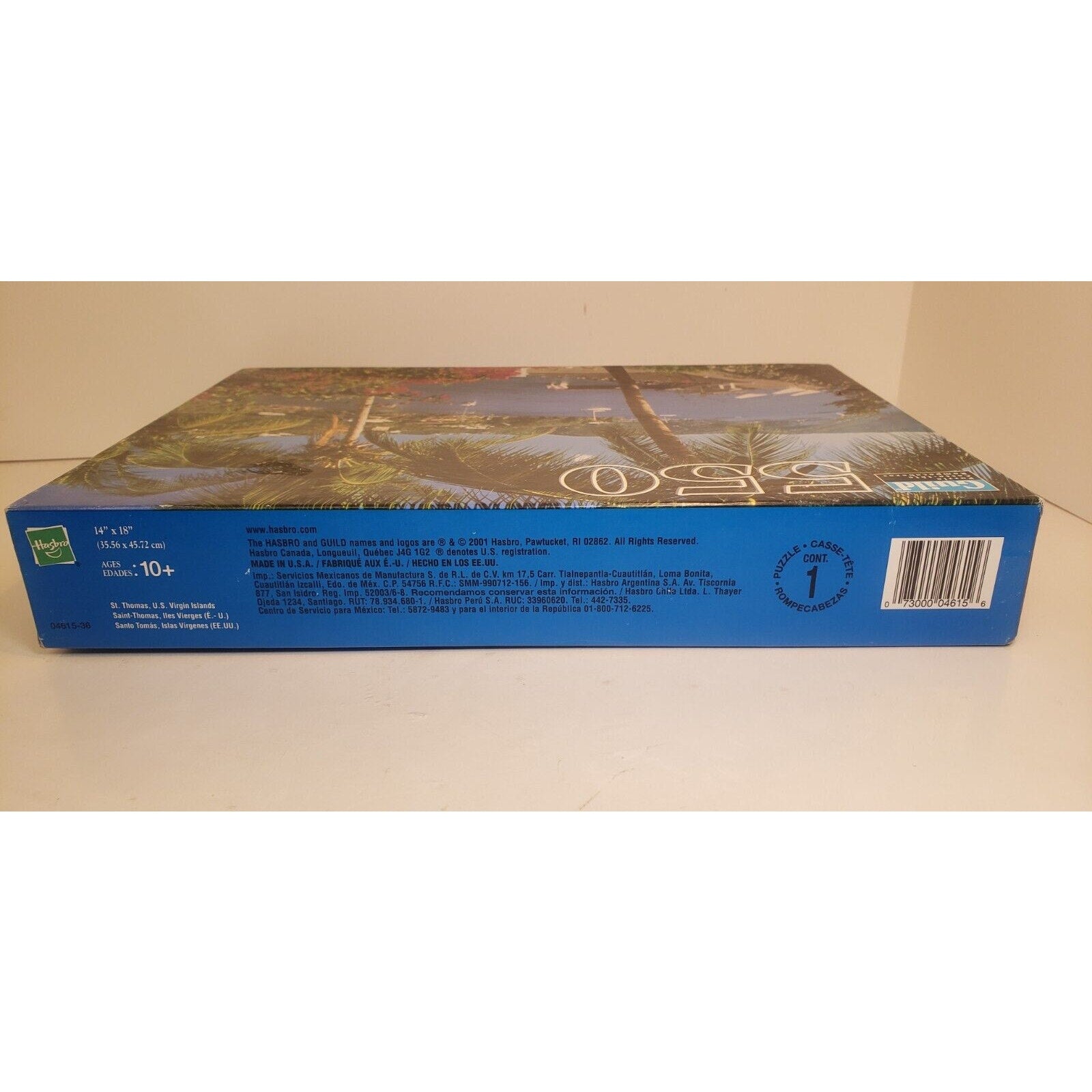 Hasbro Guild 550 Pc Puzzle St. Thomas US Virgin Islands 14x18 Sealed