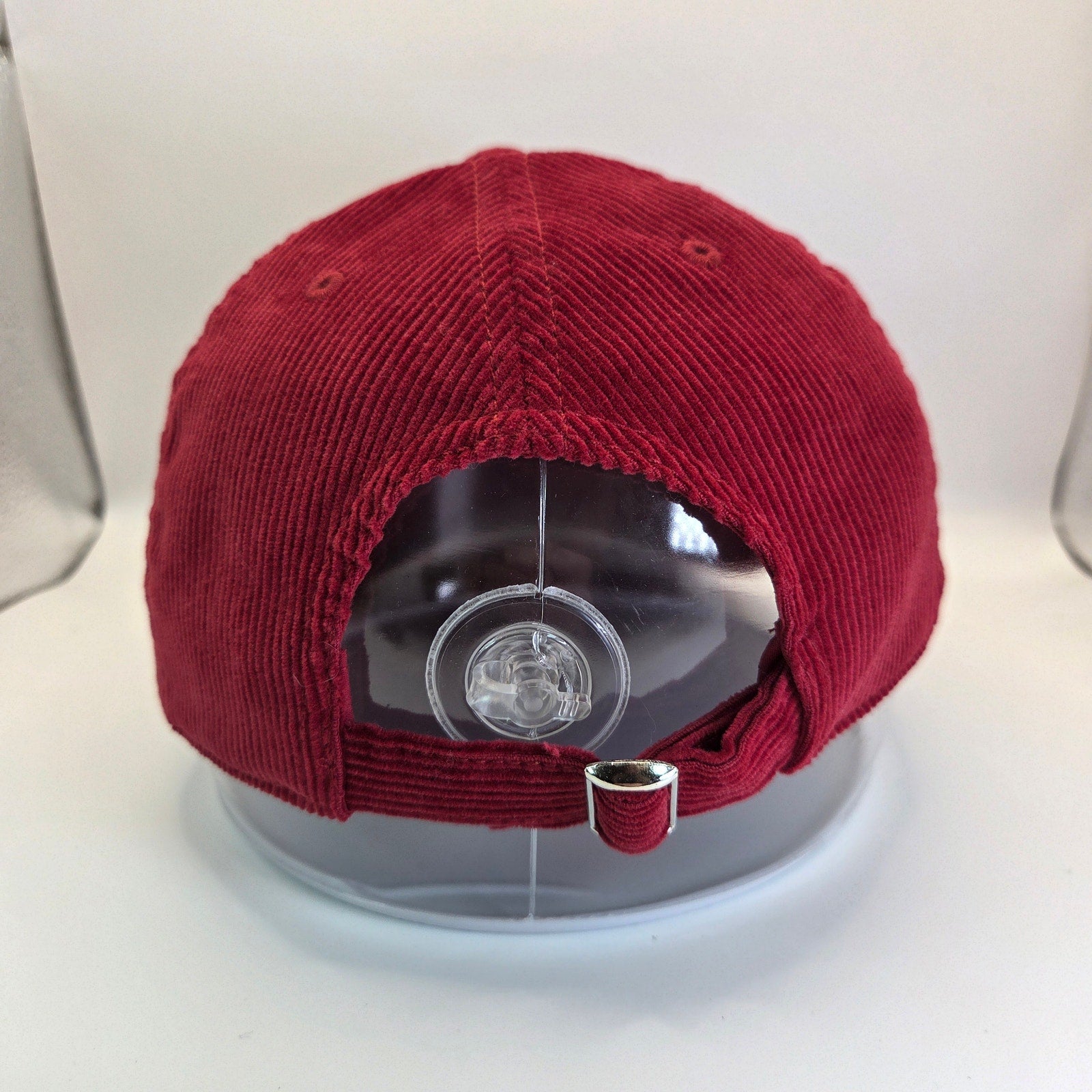 Coca Cola Red Corduroy Hat Multicolor Coke Logo Adjustable Strapback Cap