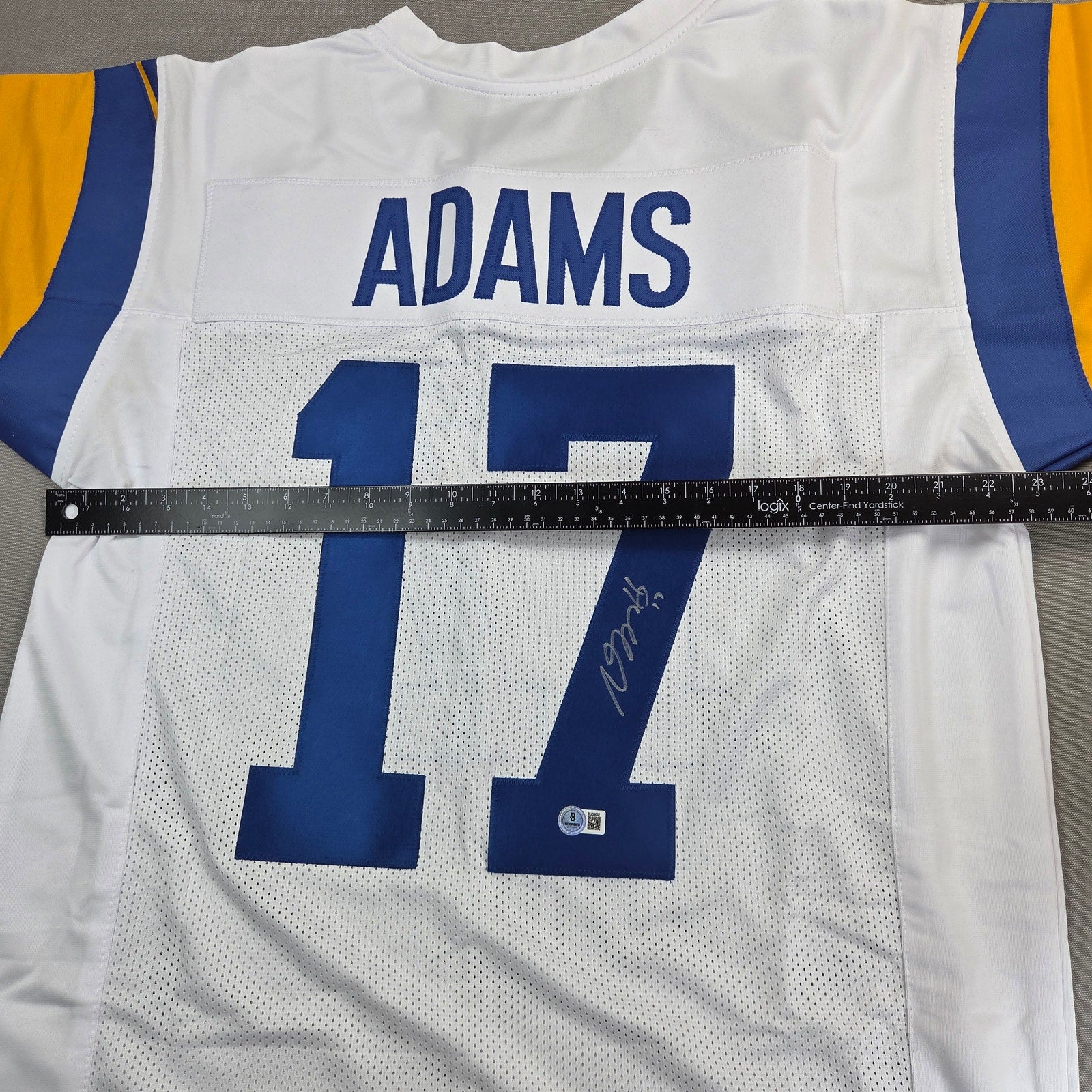 Davante Adams Signed Los Angeles Rams Custom Jersey Beckett BAS Autograph