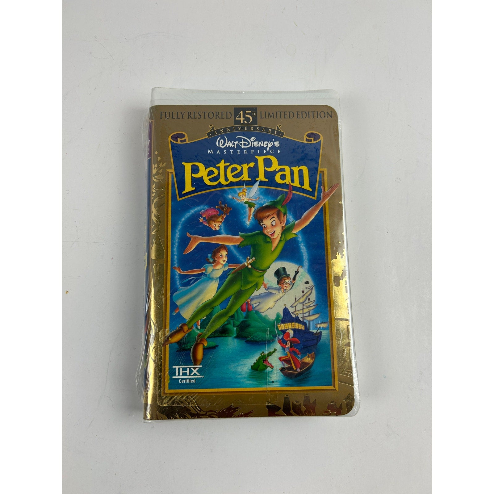 Disney Peter Pan VHS — Masterpiece 45th Anniv. THX, Sealed Clamshell -1998