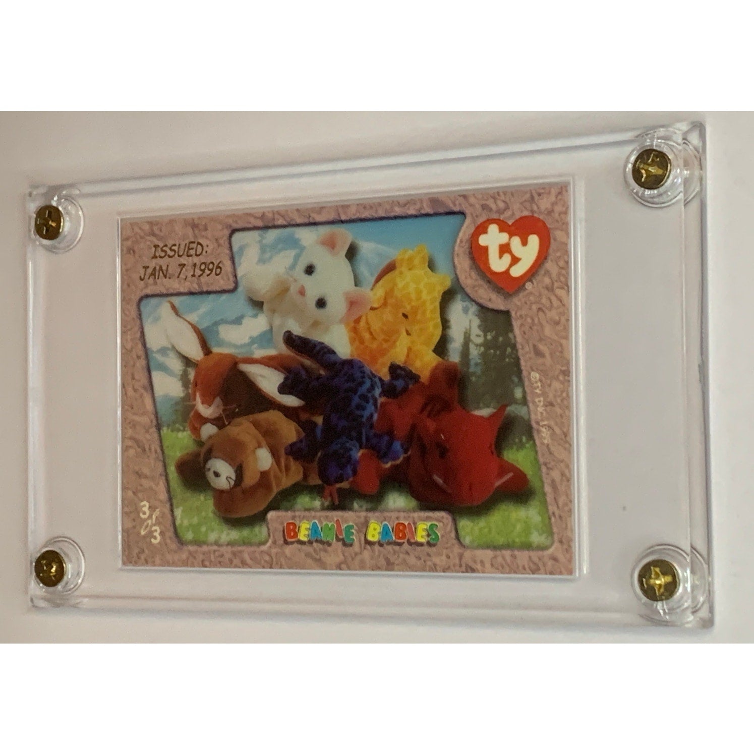 1996 Beanie Babies Official Club BBOC Series IV Case Toppers Group 3