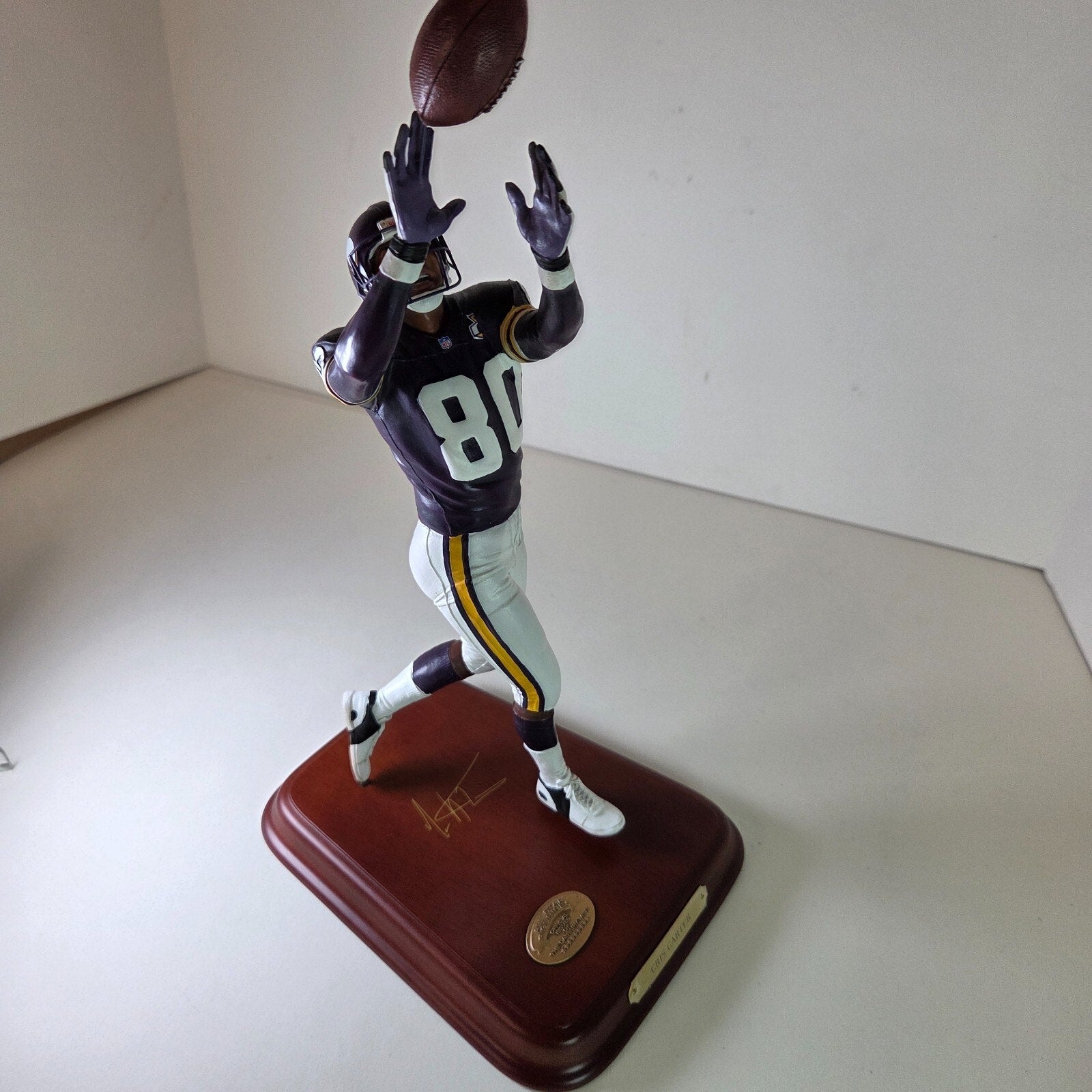 Cris Carter Danbury Mint Minnesota Vikings Figurine w/COA NFL Legends 2002