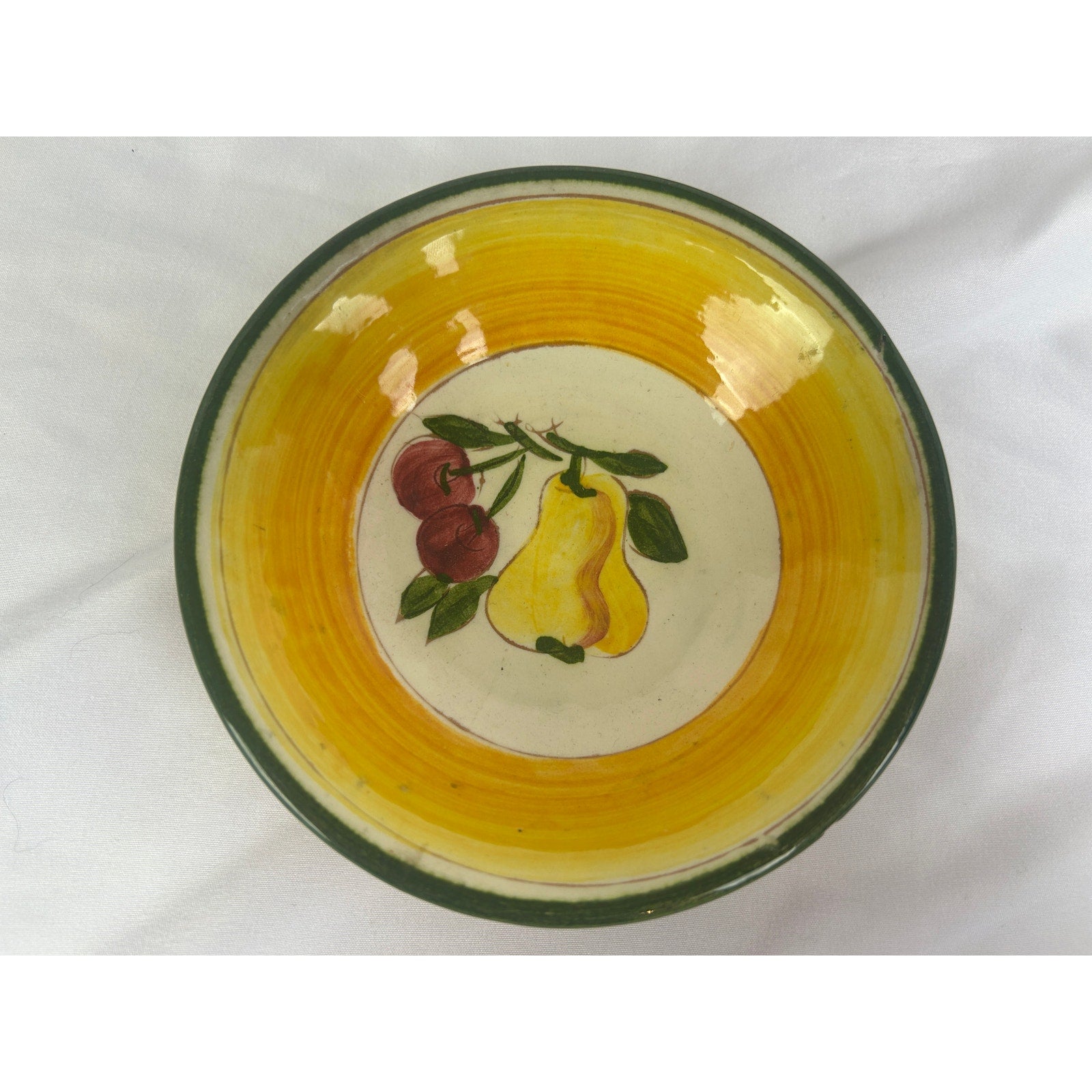 Vintage Della Ware Festival Fruit Bowls Set 5 Hand Painted USA