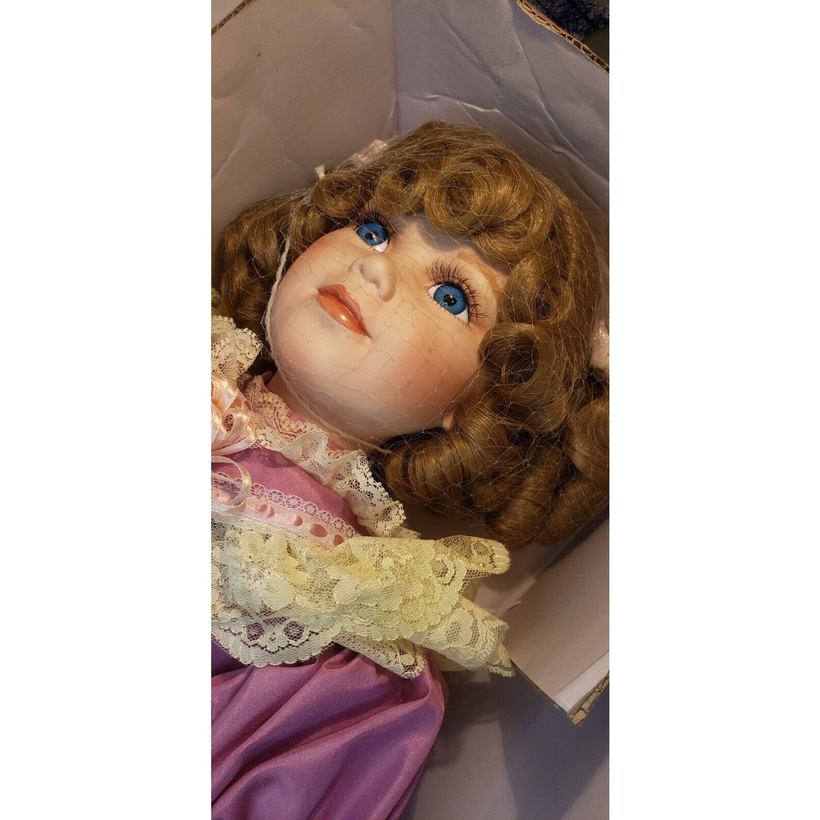 Vintage 1990s 1st Impressions 24" Porcelain Doll “Thea” w/ Box & Tag