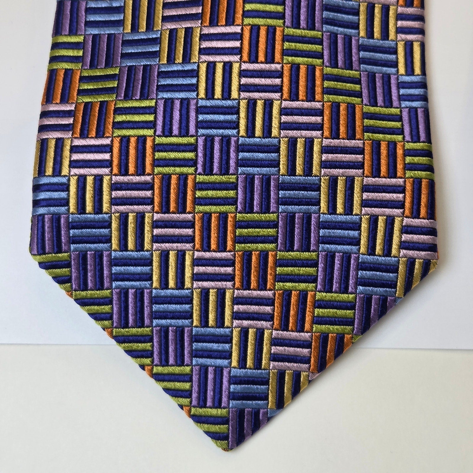 Tommy Hilfiger Silk Tie Lot 3 USA 3.75" Classic Designer Bundle Contrast Tips