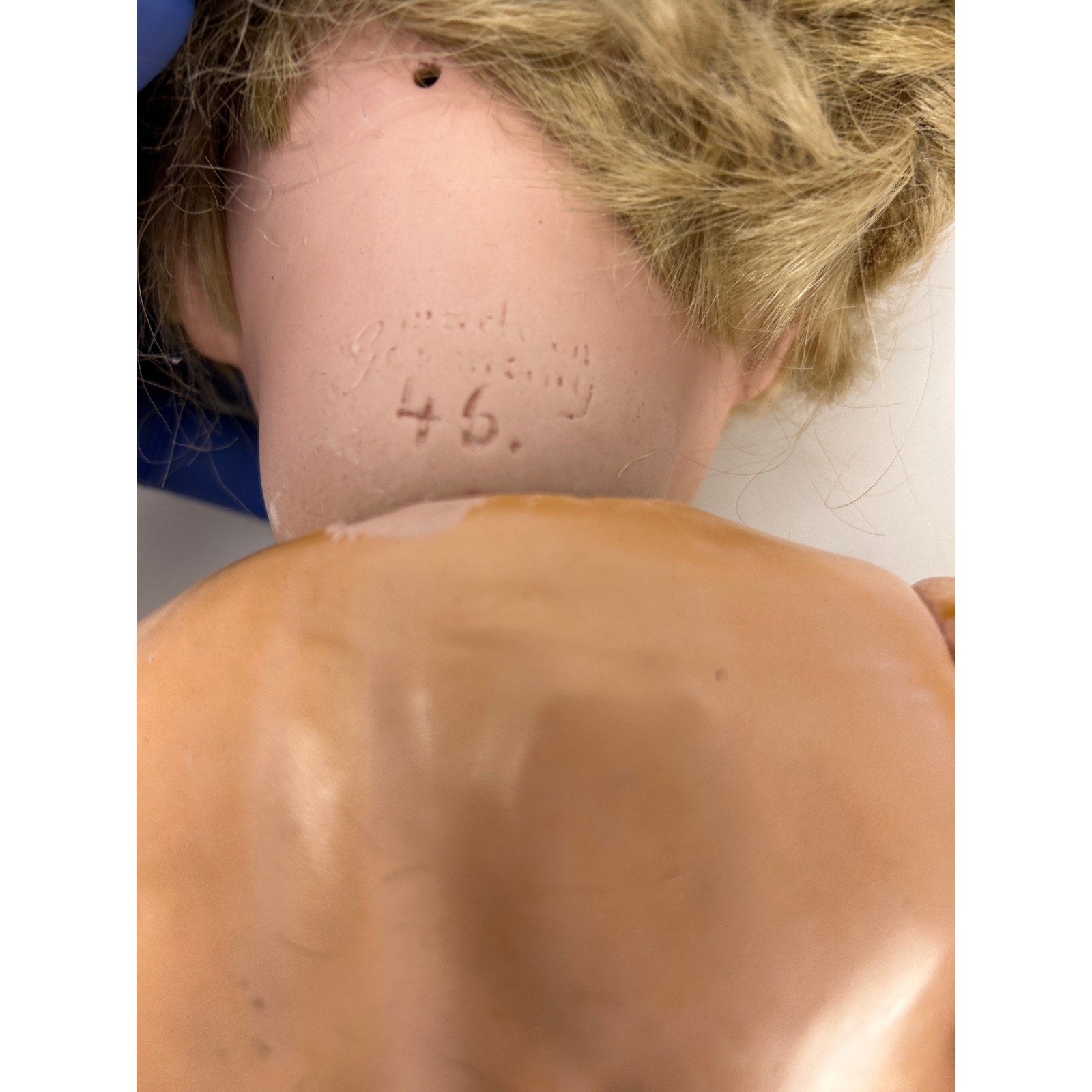 Antique Kestner 257 bisque baby 18in Germany sleep eyes open mouth