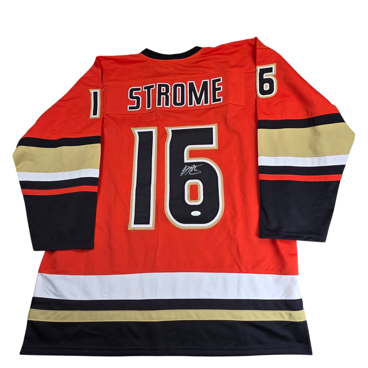 Ryan Strome Signed Anaheim Ducks Custom Hockey Jersey XL JSA Autographed