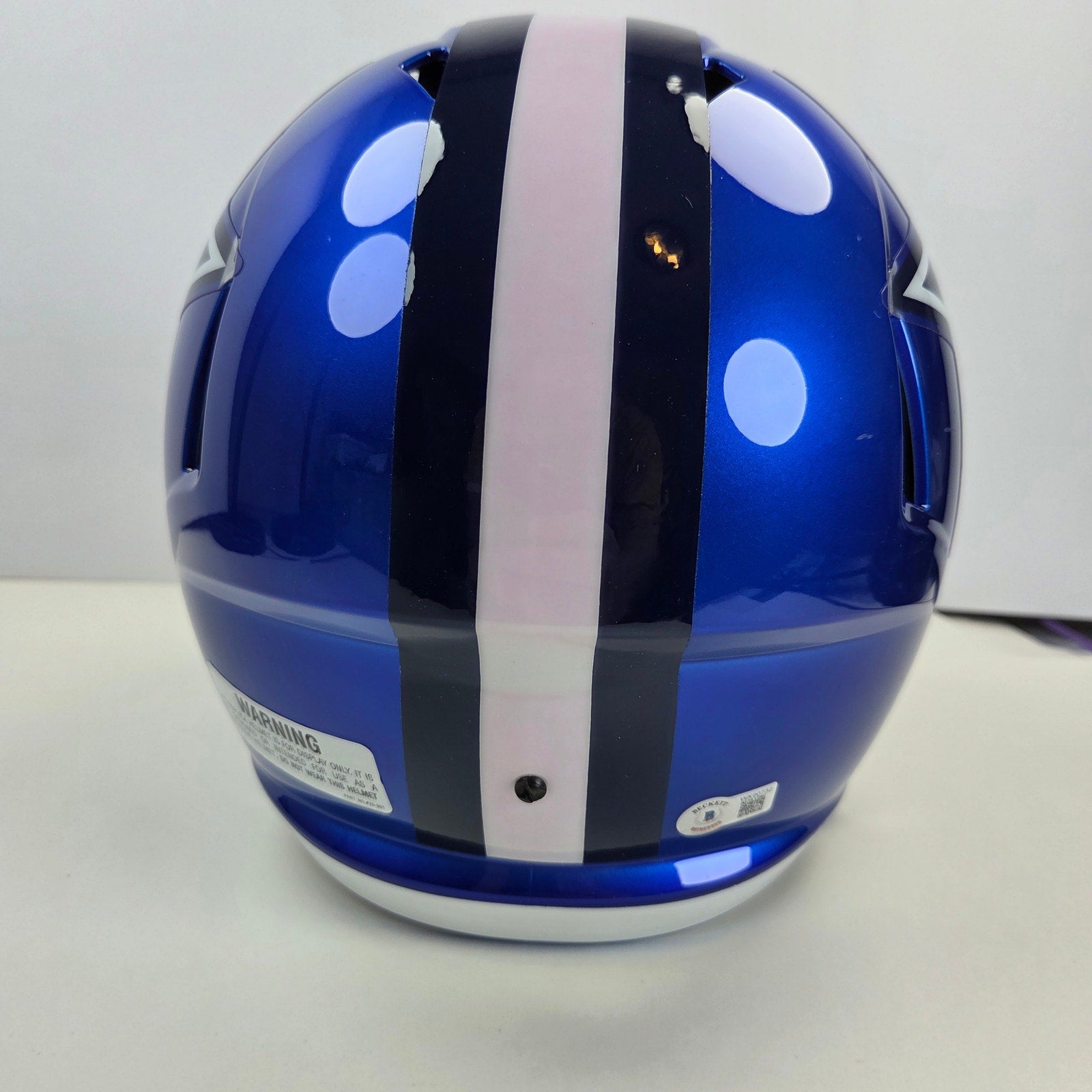Troy Aikman Signed Riddell Cowboys Flash Alt Speed Replica Helmet BAS Witness