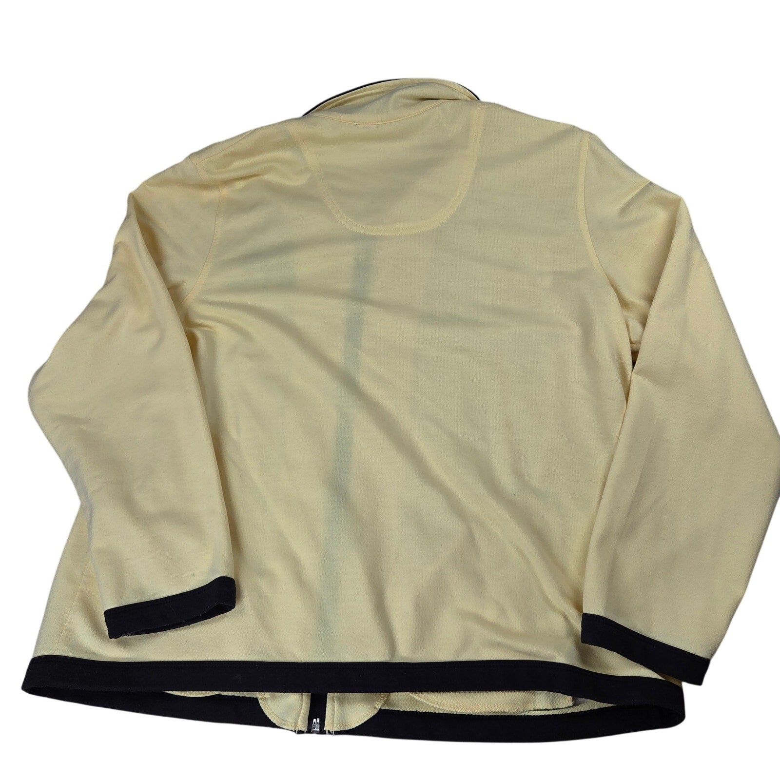 Koret Womens L Full Zip Knit Jacket Cafe Scene Embroidered Macau Vintage 90s