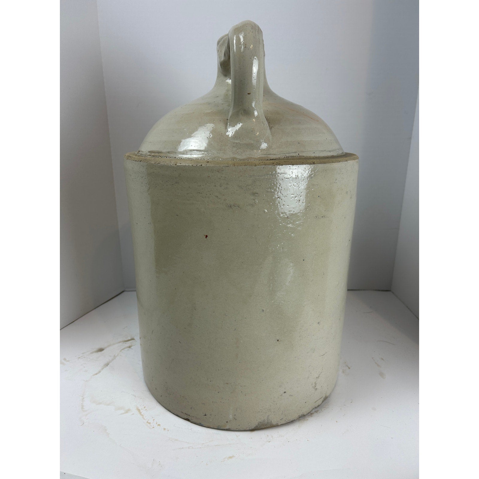 Antique Red Wing 5-Gallon Salt Glaze Jug with Wing and Cobalt “5” Mark