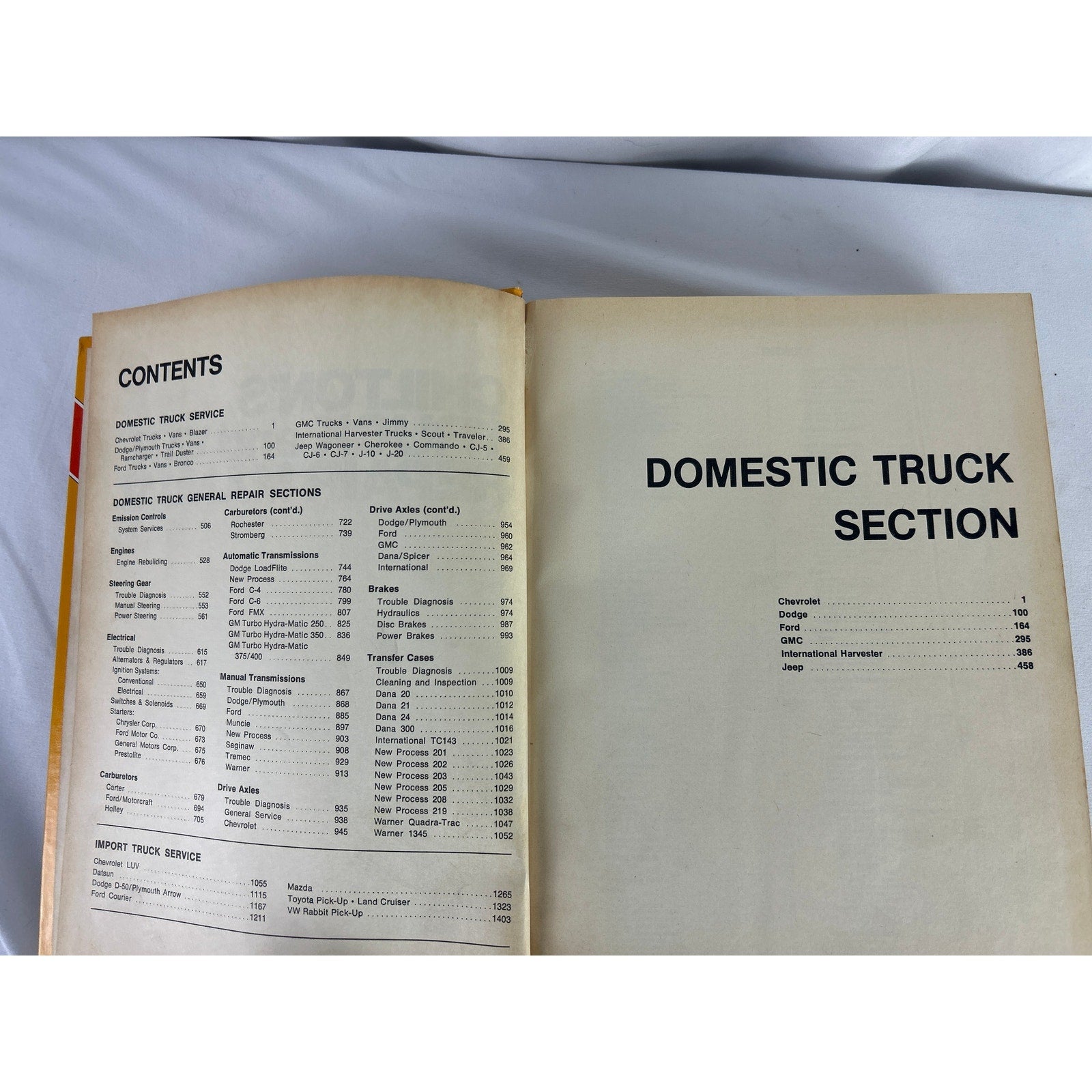 1980 Chilton Truck & Van Repair Manual 1973-1980 Pickups Vans RVs Hardcover