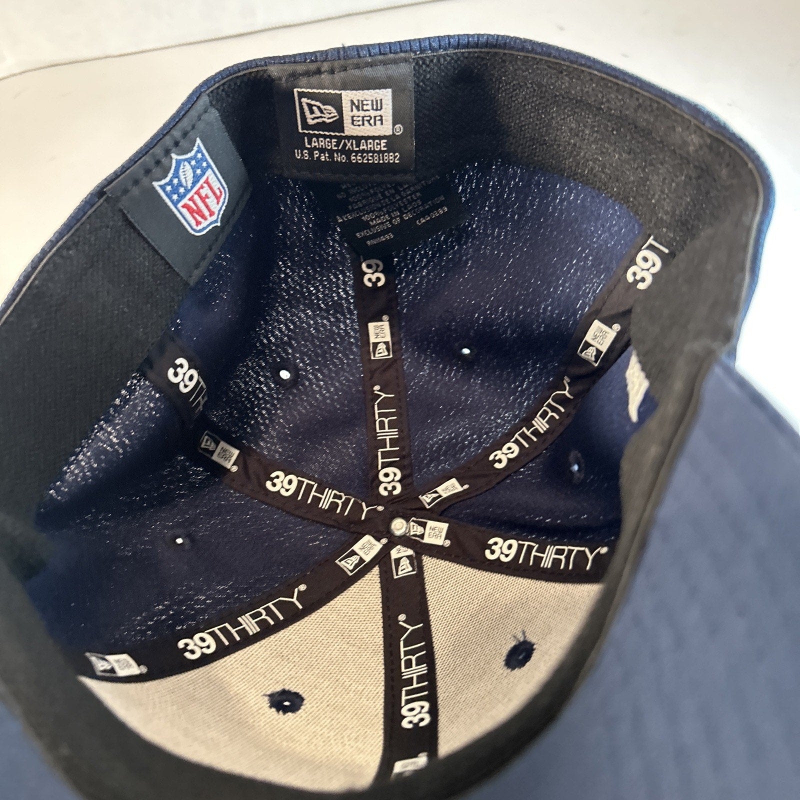 Dallas Cowboys New Era 39Thirty Large/XLarge Navy Blue Hat