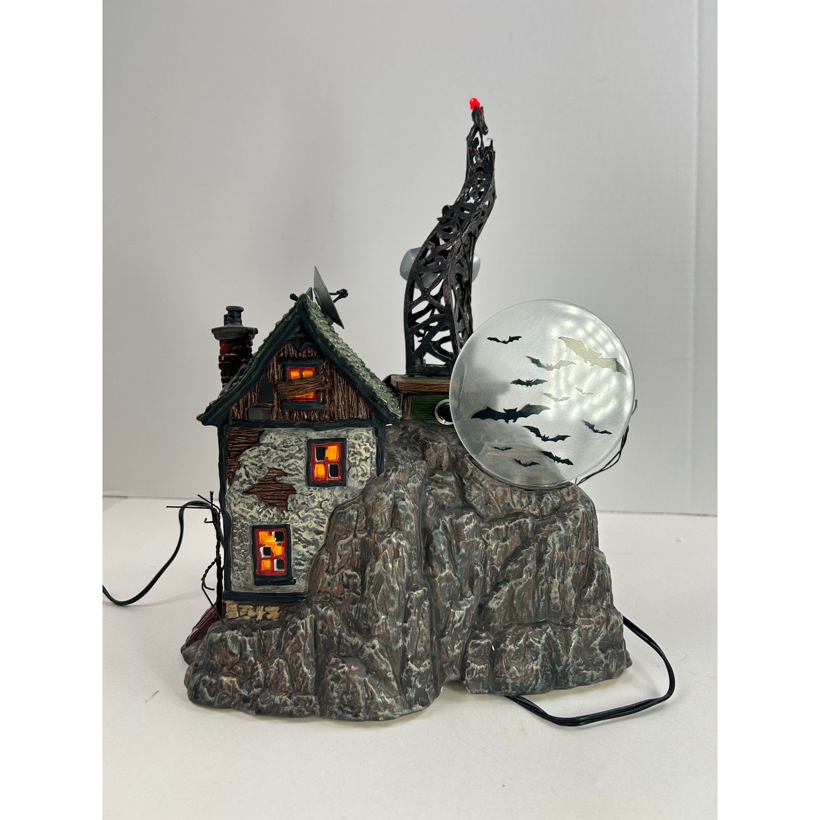 Department 56 HOWL Broadcasting Snow Village Halloween Lighted Radio House