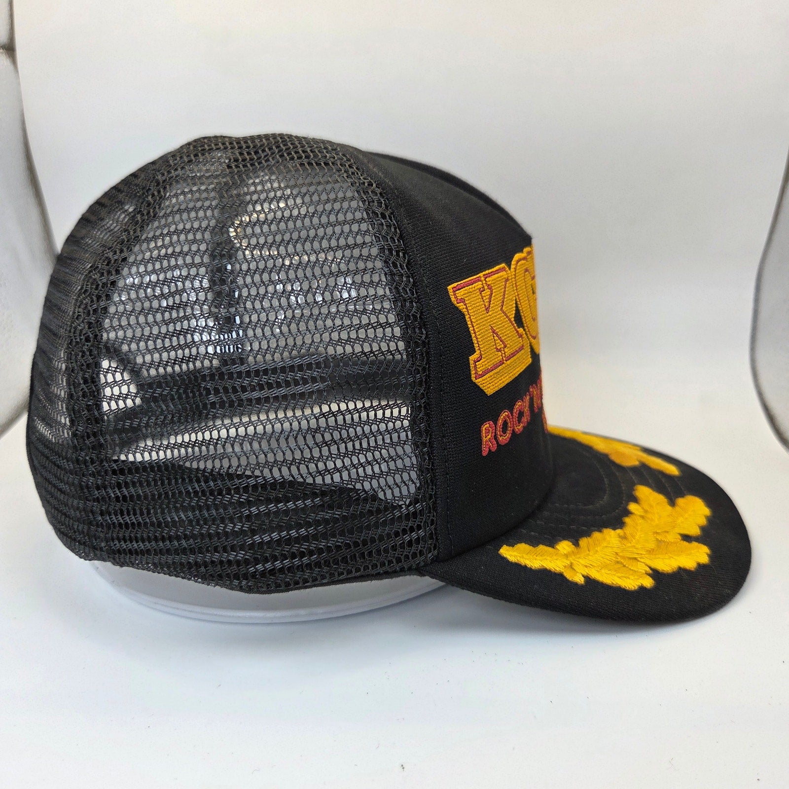 Vintage KCHK 1350 AM Rock N Roll Country USA Mesh Trucker Snapback Hat
