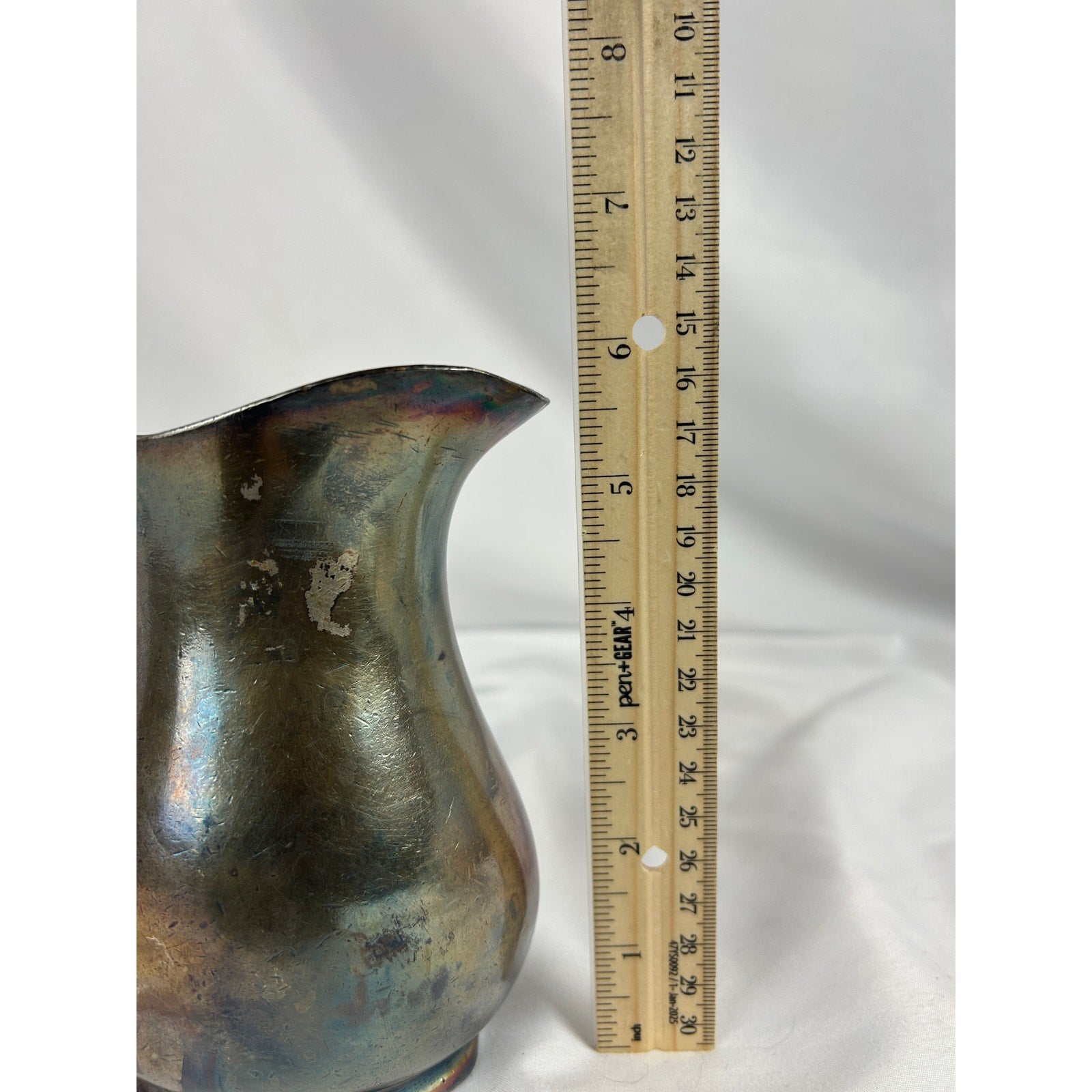 Vintage Reed Barton USN Silver Soldered Creamer Pitcher 3610 Navy