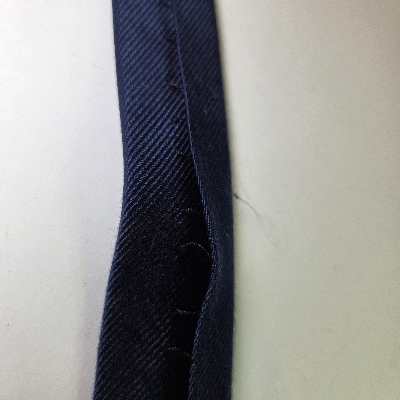 Tommy Hilfiger Repp Striped Tie Black Blue White 100% Silk 3.5” x 58”