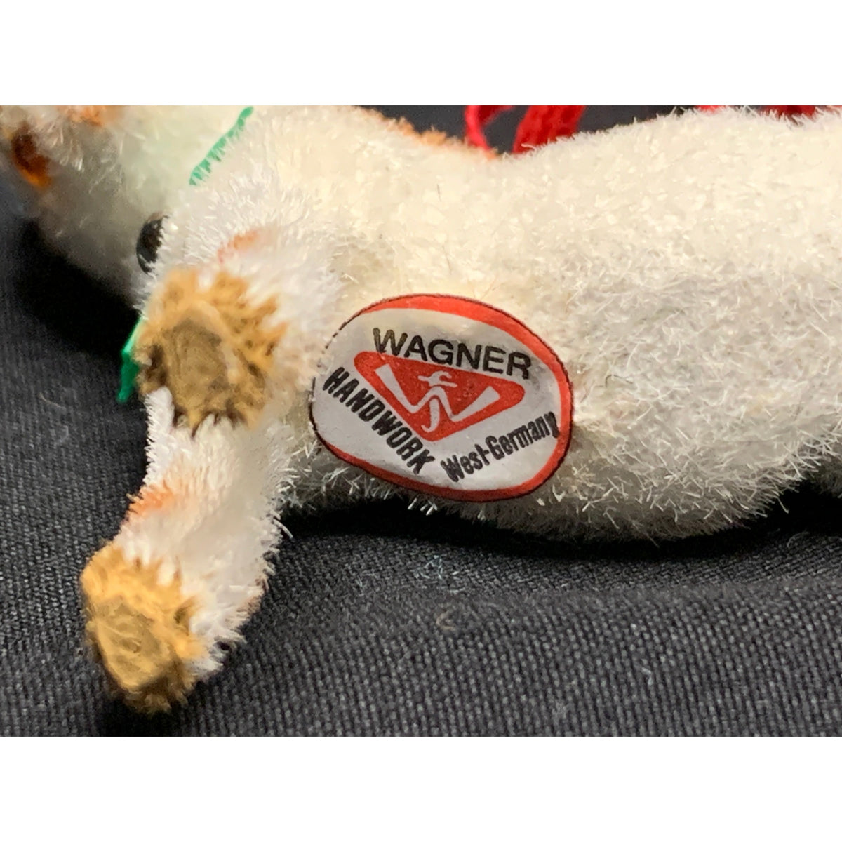 Vintage Wagner Handwork Flocked Goat Ornament West Germany 1983-1990