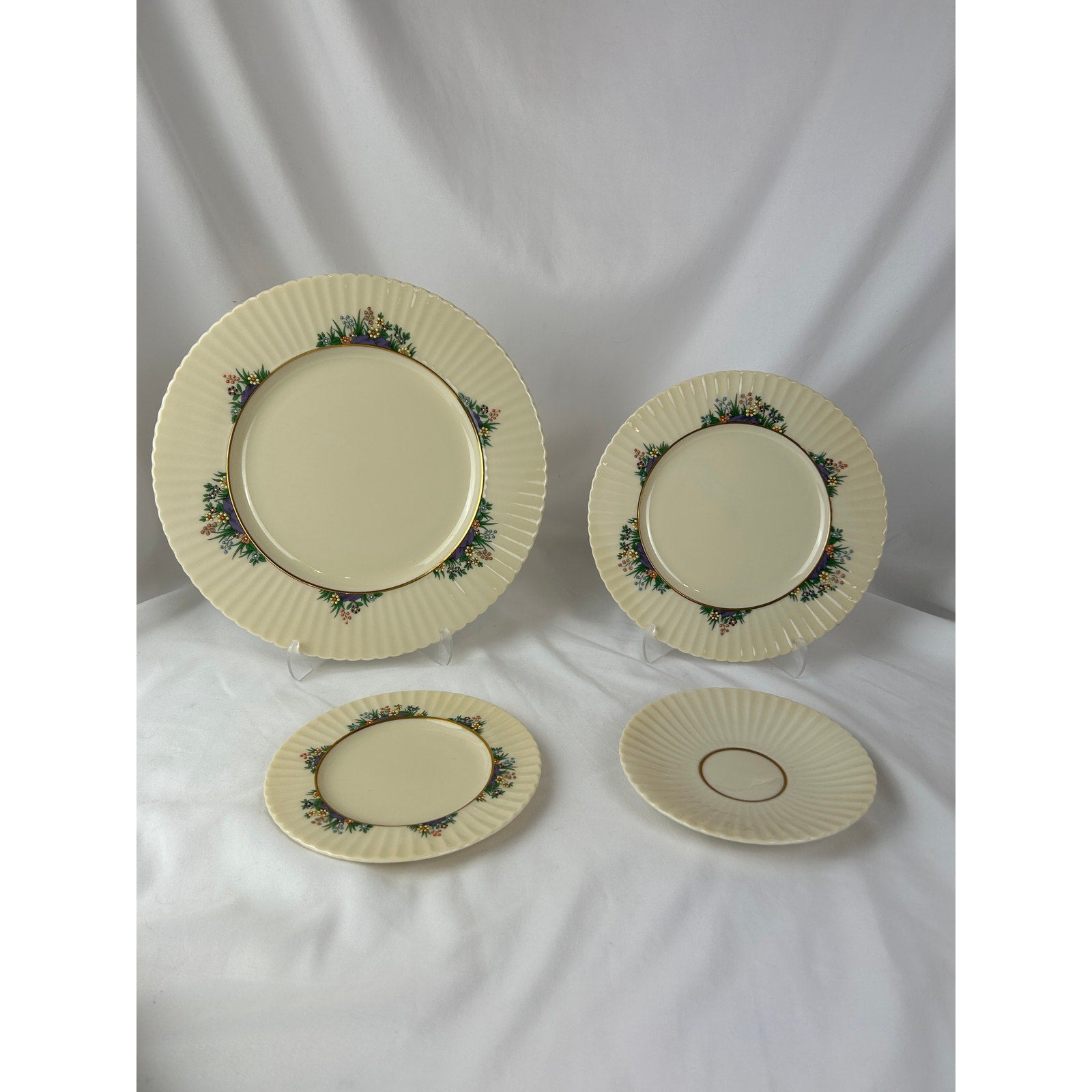Vintage Lenox Rutledge Place Setting Dinner Salad Bread Saucer No Cup USA