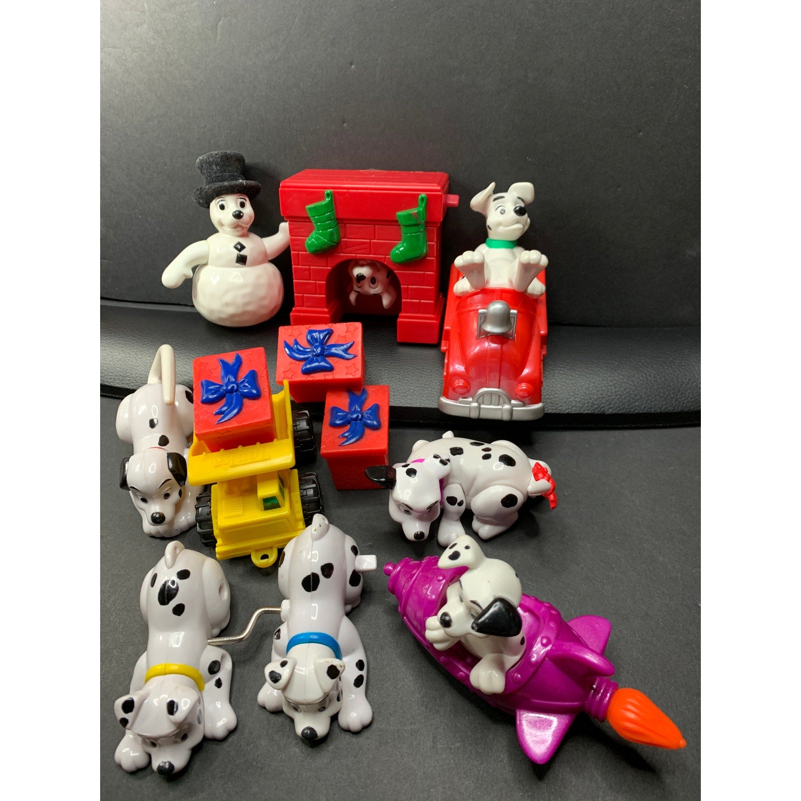 2000 Disney 102 Dalmatians McDonald's Happy Meal Toys Lot 11 Puppy Figures Cars