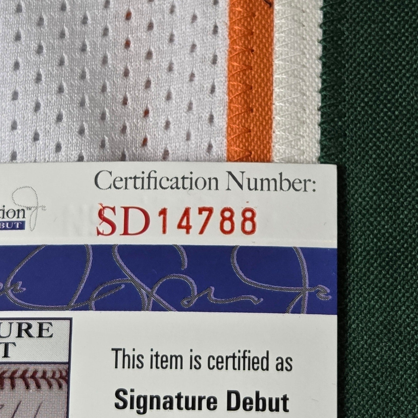 Greg Rousseau Signed Miami Hurricanes Custom Jersey JSA COA Auto #15