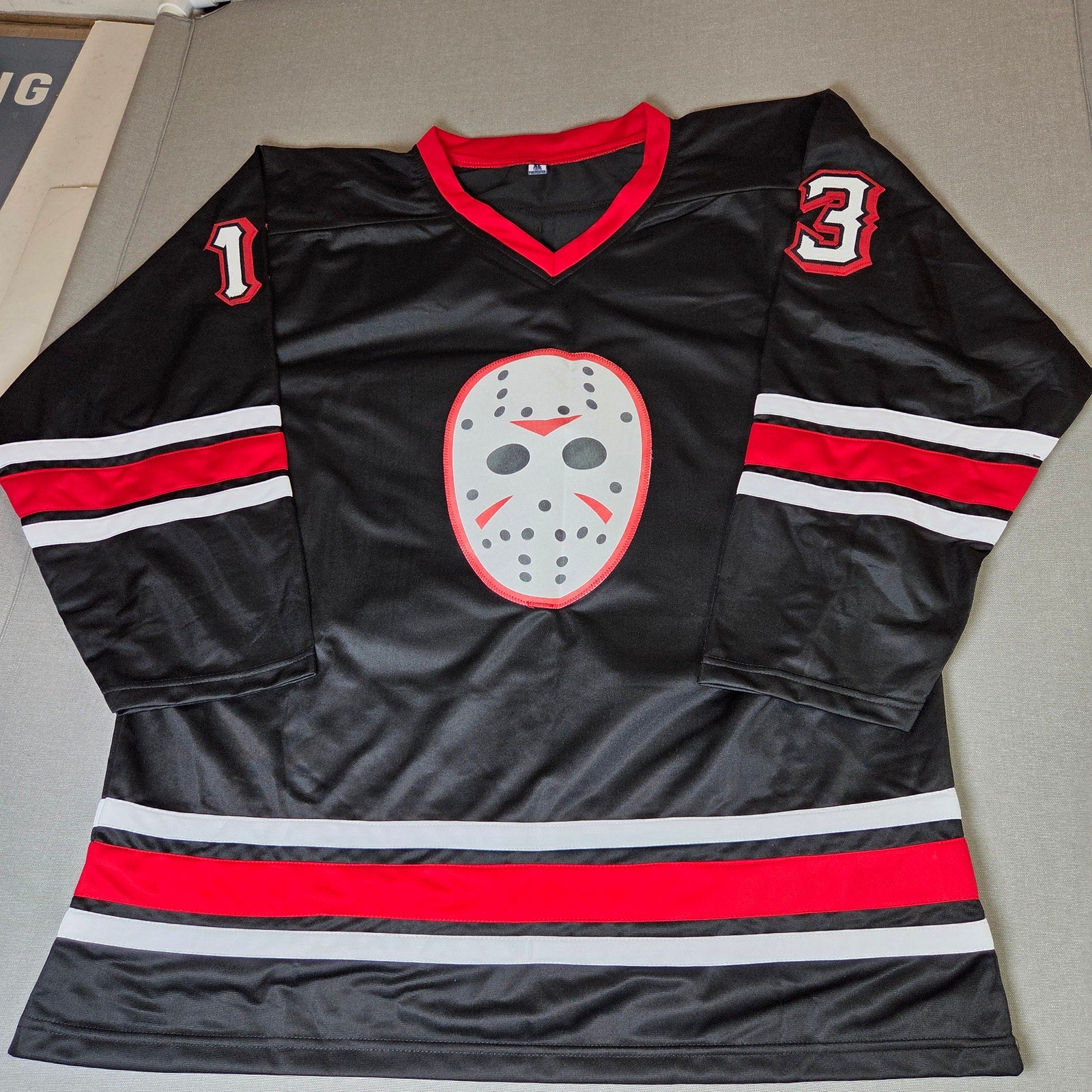 Ari Lehman Signed Jason Voorhees 13 Custom Horror Hockey Jersey JSA COA