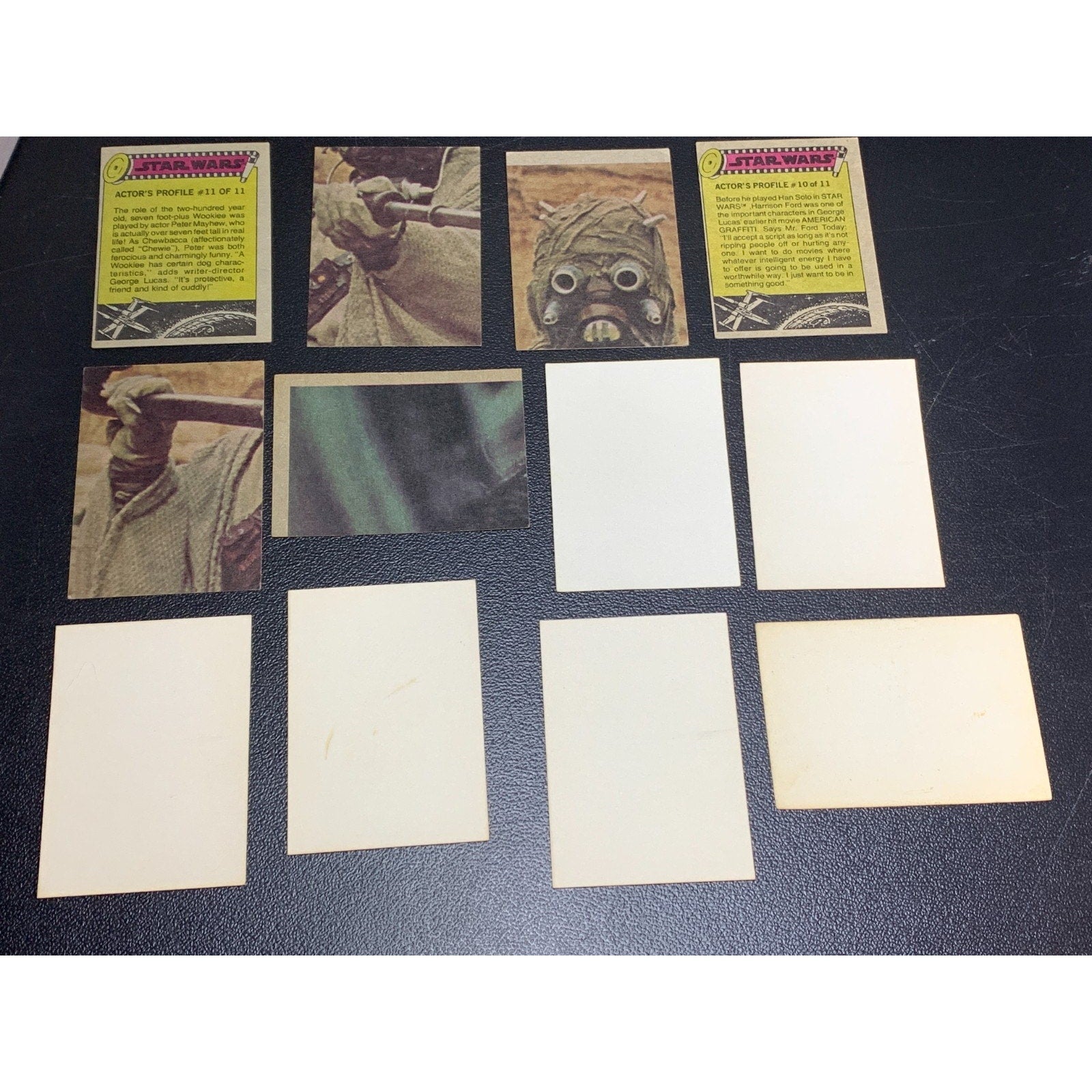 Vintage 1977 Star Wars Series 2 Topps Trading Cards With Stickers EX-NM