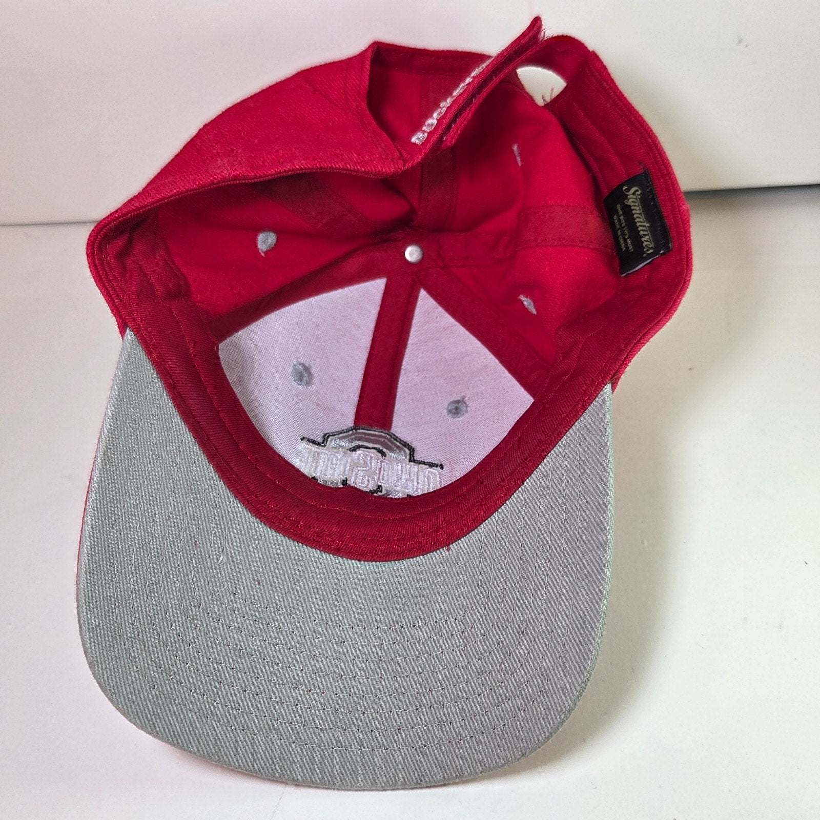 Ohio State Buckeyes Scarlet Hat Cap One Size Collegiate Licensed Adjustable