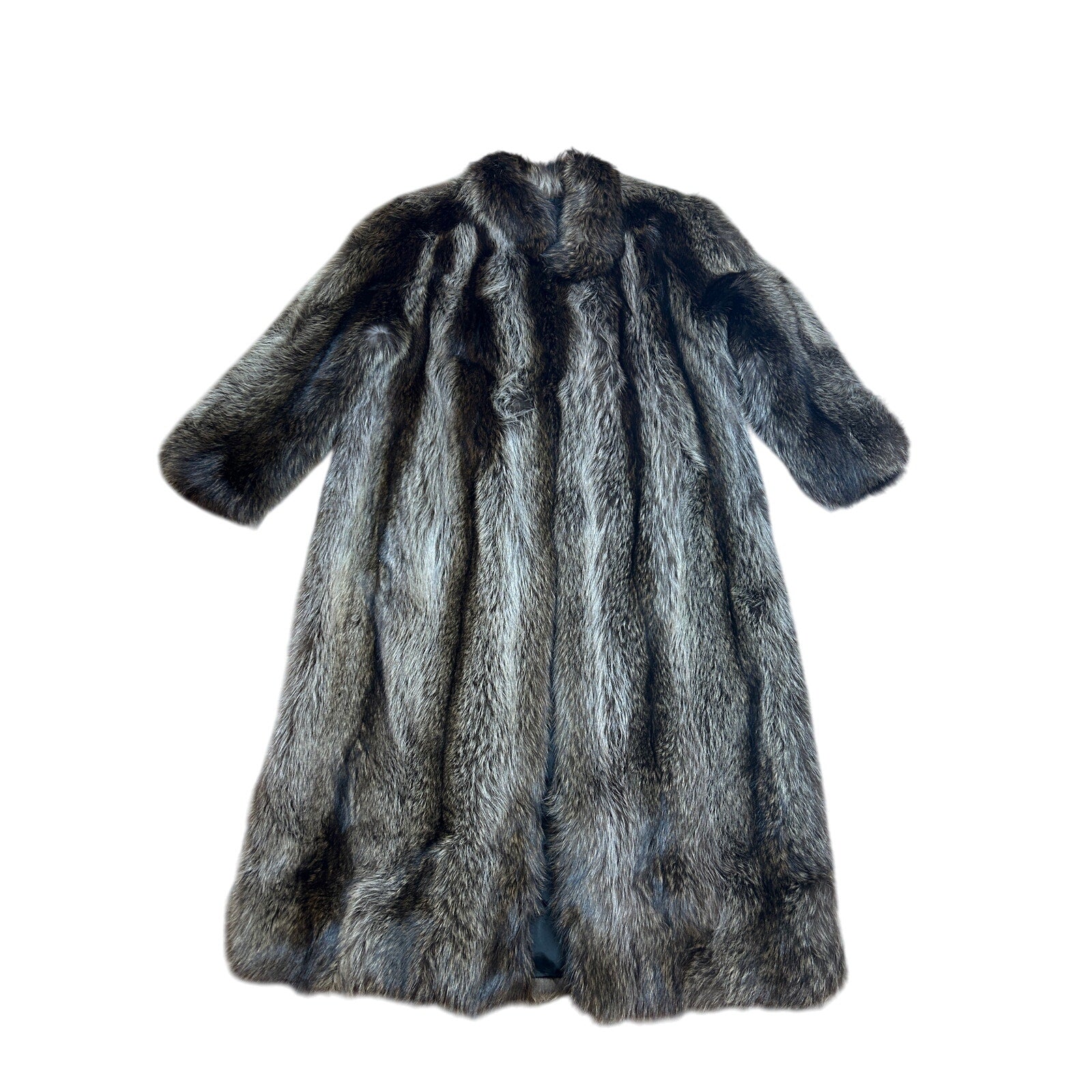 Vintage Alaskan Custom Furs 52" Natural Raccoon Coat w/ Dior Lining & Appraisals