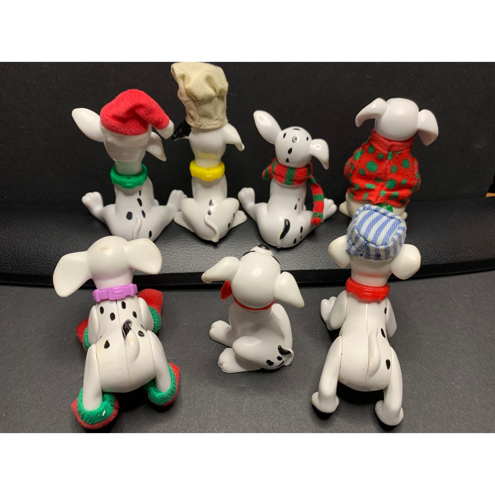 2000 Disney 102 Dalmatians McDonald's Dressed For Holidays Set 7 Puppies