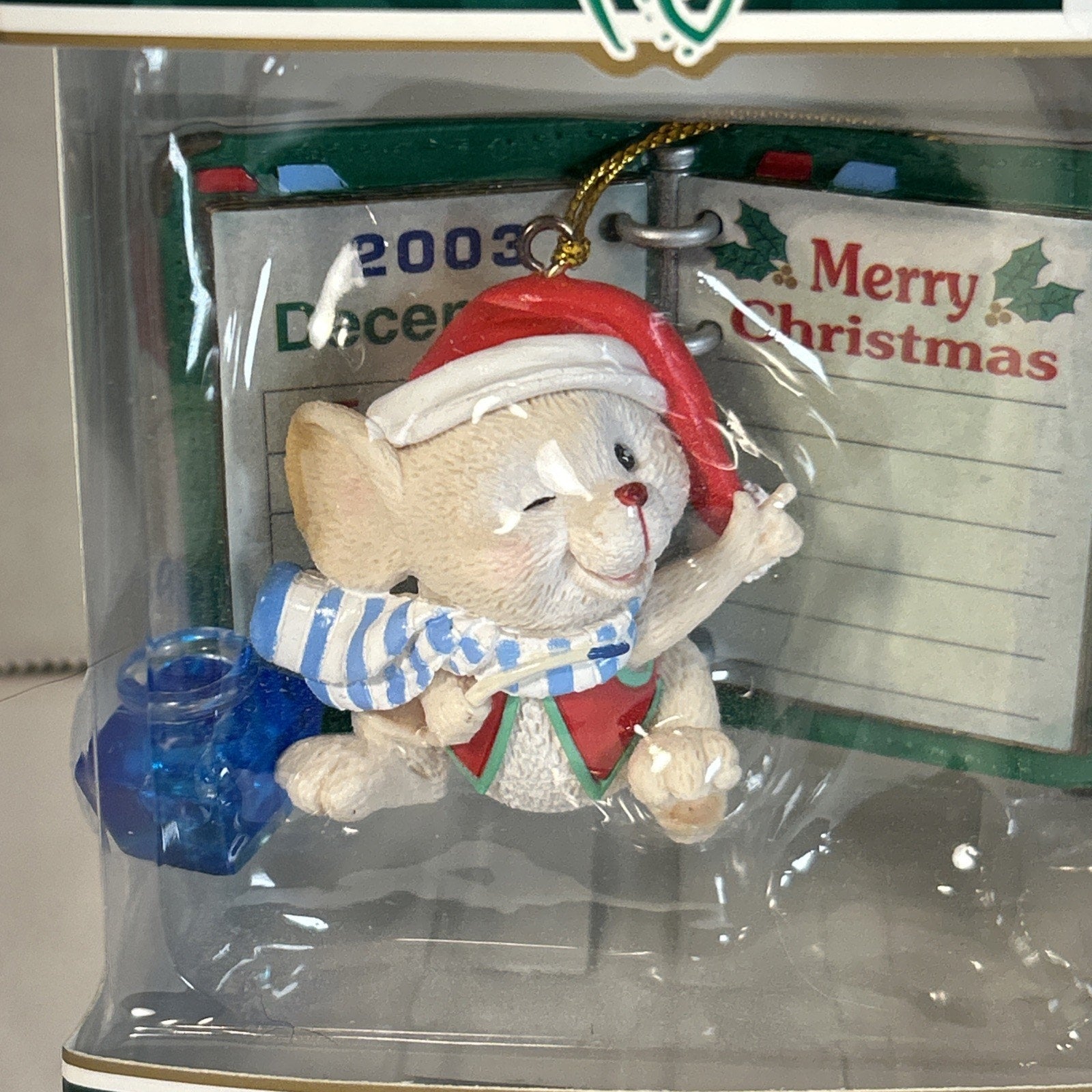Mistletoe Magic Collection 2003 Mouse in Santa Hat