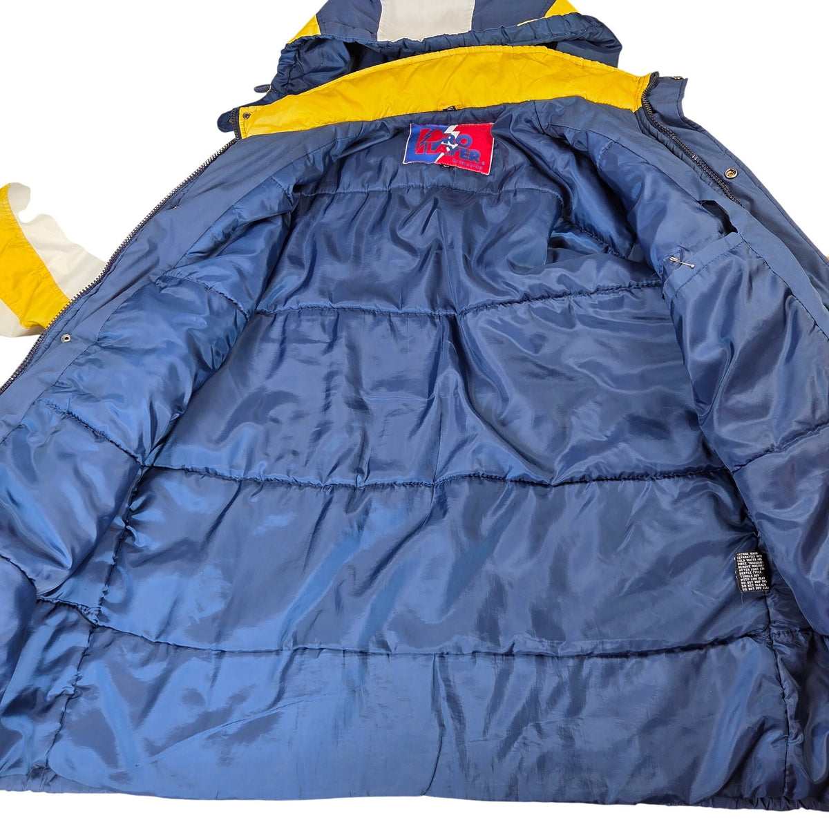 Vintage Pro Player Michigan Wolverines Parka Jacket XL Hooded Korea NCAA 90s