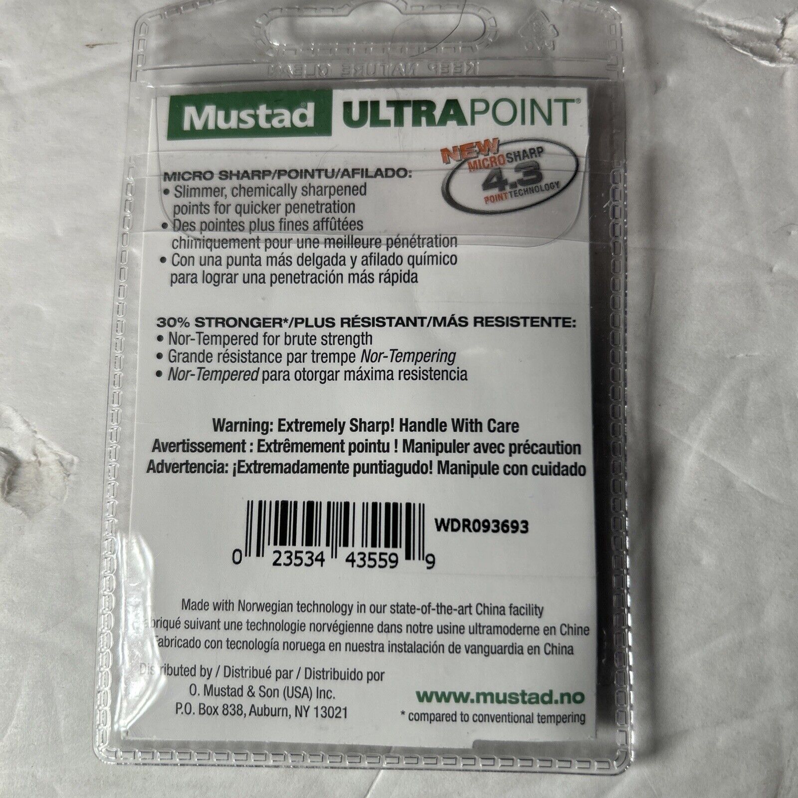 6 Mustad TitanX Wacky / Neko Hook 60403NP-TX Size 1/0
