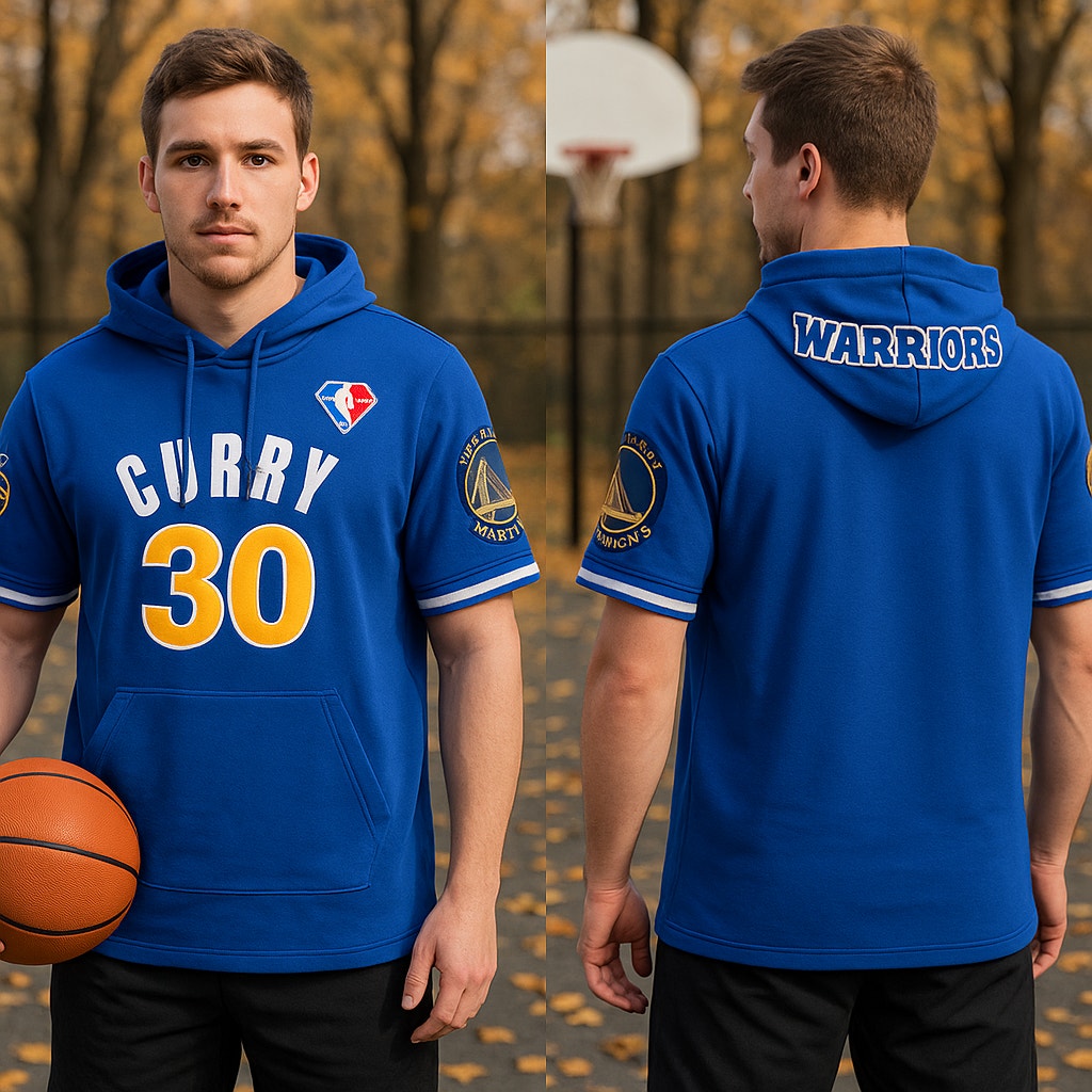 Stephen Curry #30 Golden State Warriors Pro Standard Hoodie NBA Short Sleeve - L