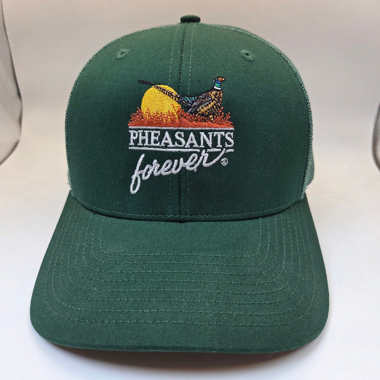 Pheasants Forever Richardson 112 Green Mesh Snapback Trucker Hat Cap