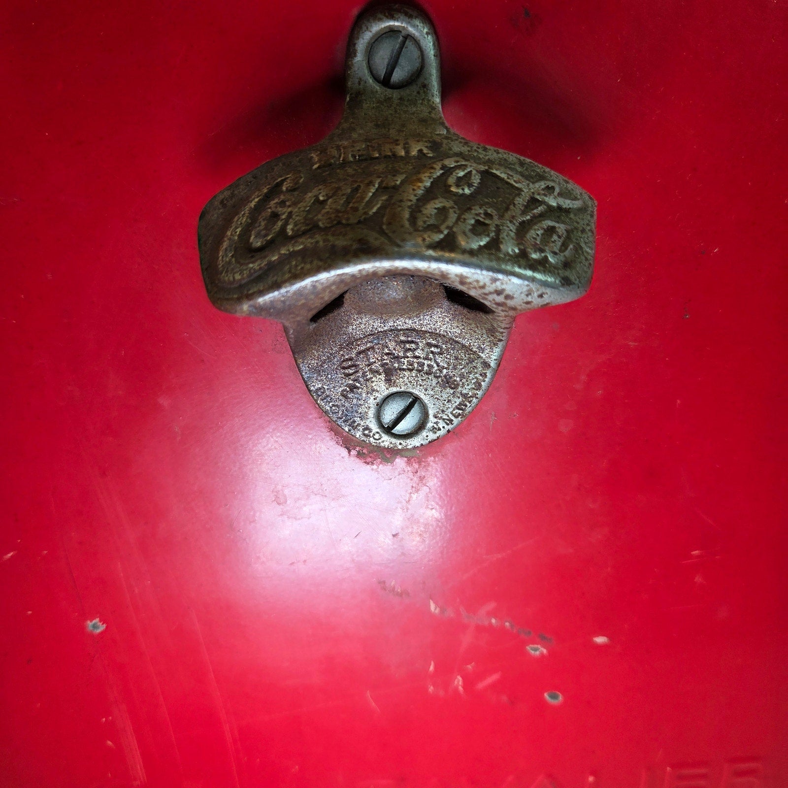 Vintage 1950s Coca-Cola Cavalier Metal Cooler w/ Tray & Opener Chattanooga TN