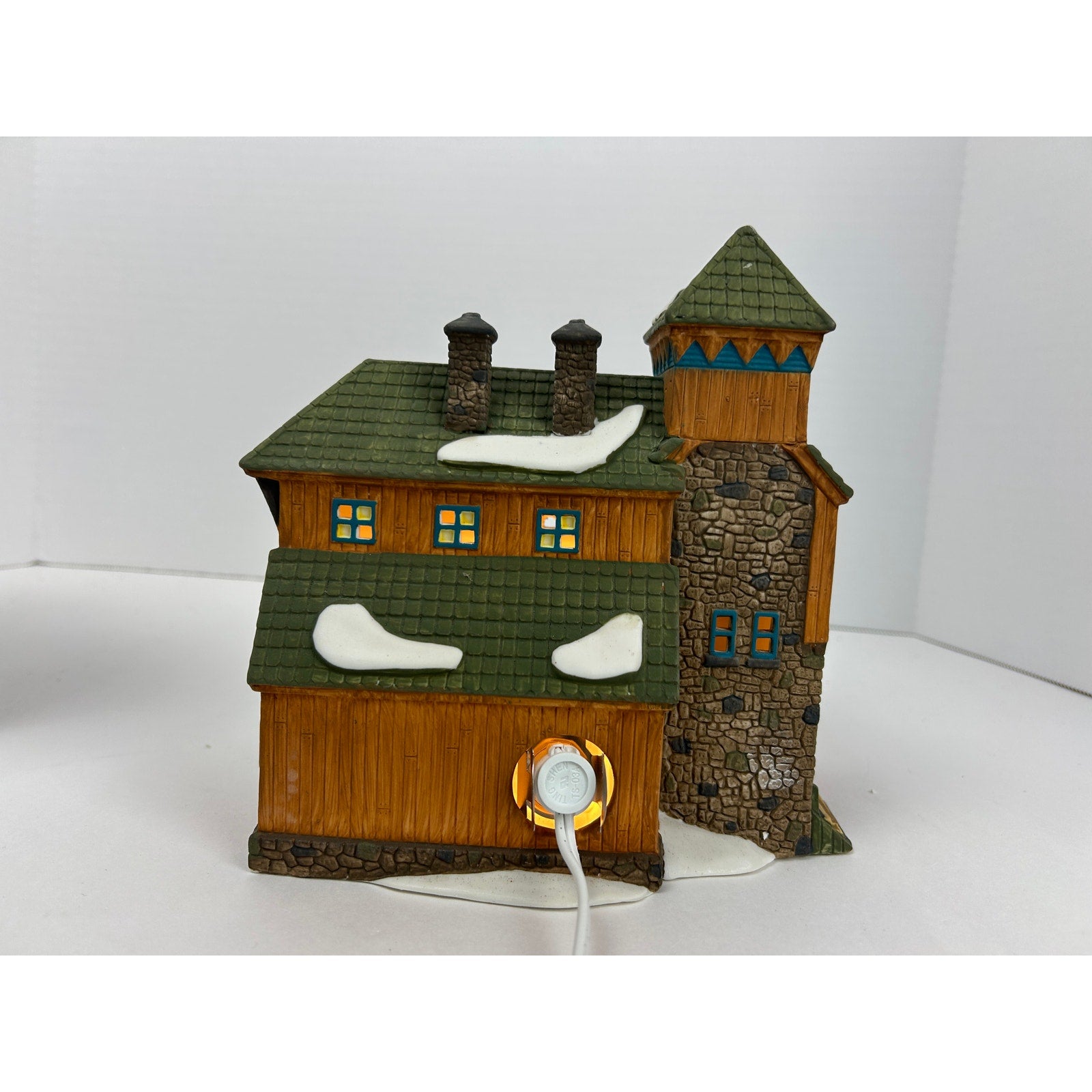 Department 56 New England Village McGrebe Cutters & Sleighs 1991 w Box Lighted