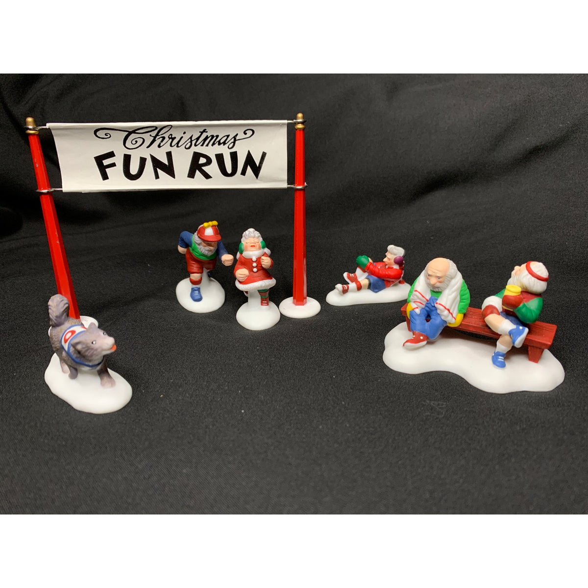Dept 56 Christmas Fun Run 56434 North Pole Series Set of 6 Retired 1998