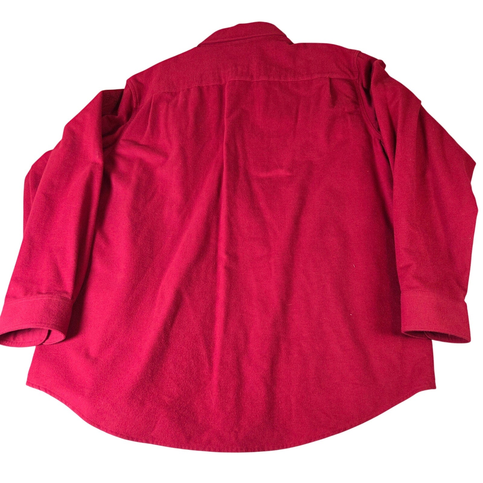 L.L.Bean Chamois Cloth Shirt Mens XL Elbow Patches Quilted Shoulders Vintage