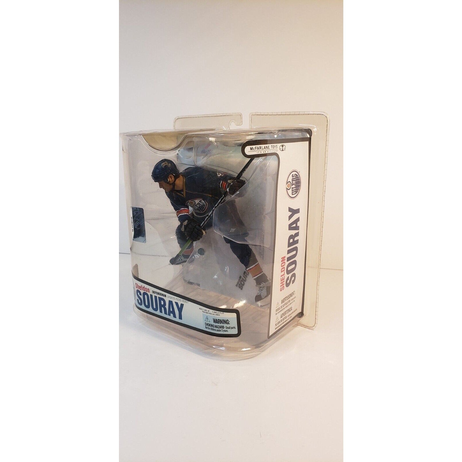 Sheldon Souray McFarlane NHL Series 18 Edmonton Oilers Blue Jersey NEW