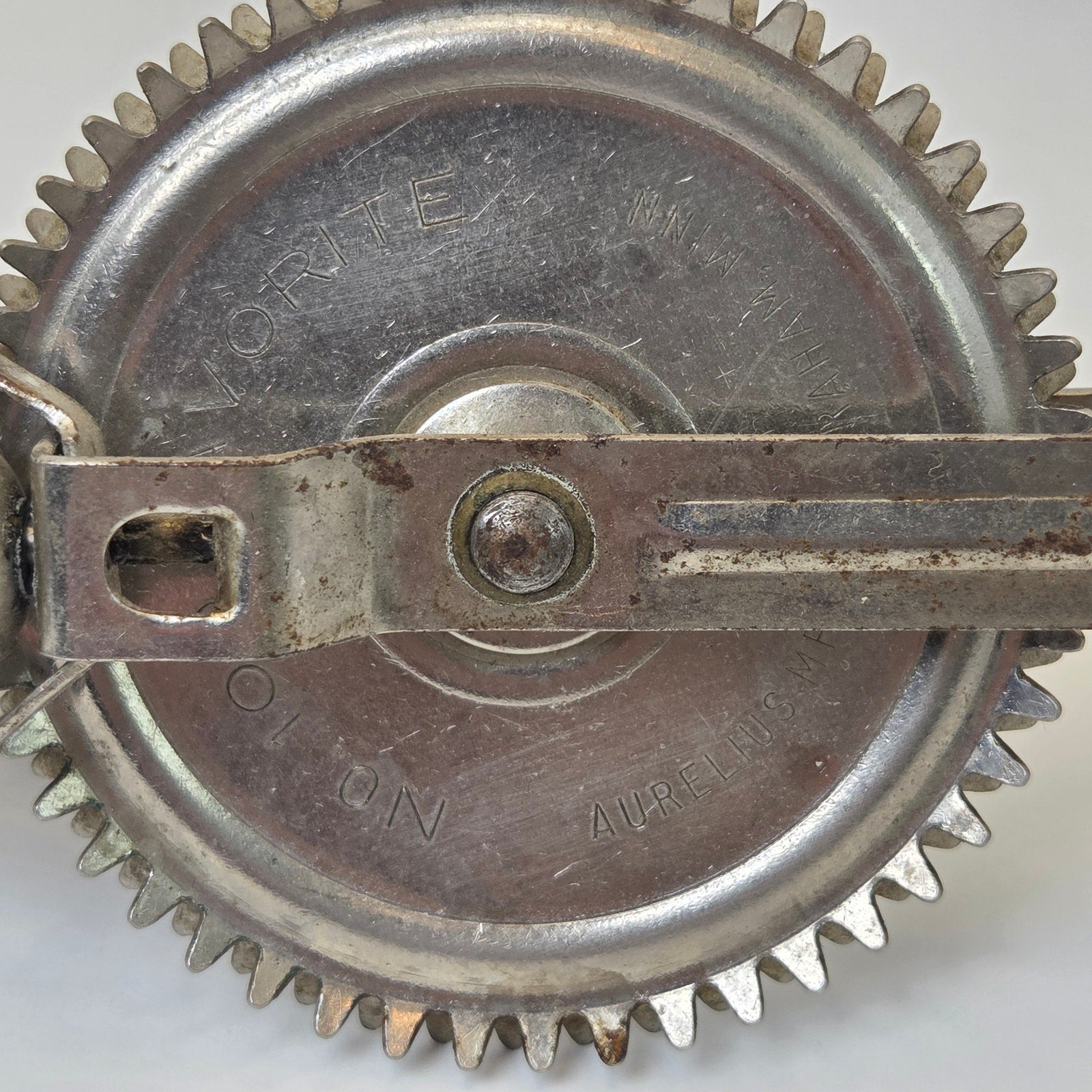 Favorite Aurelius Egg Beater Braham Minn Hand Crank Antique Mixer