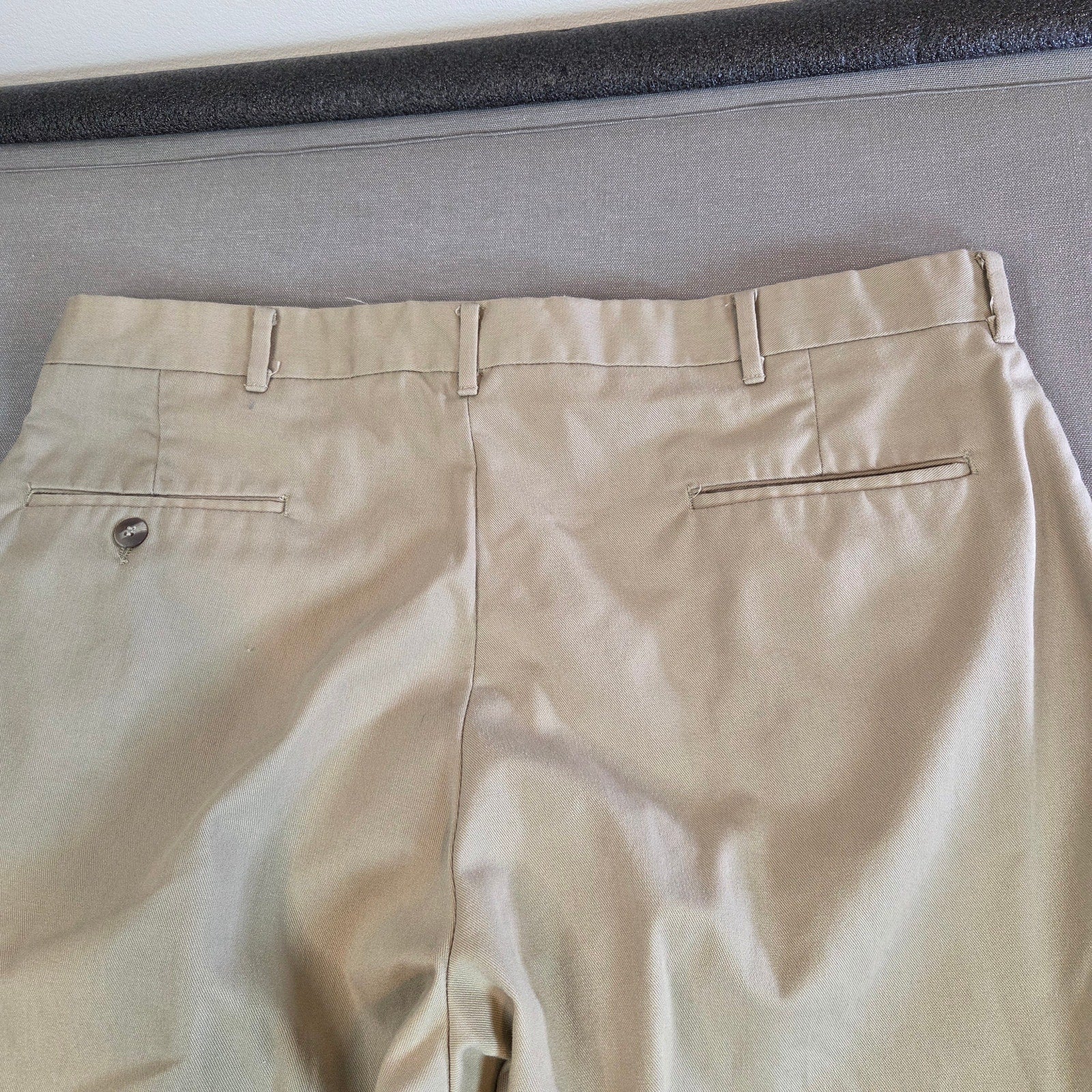 Knightsbridge Menswear Slacks Men’s 37x26 Khaki USA Cotton Blend 38x30
