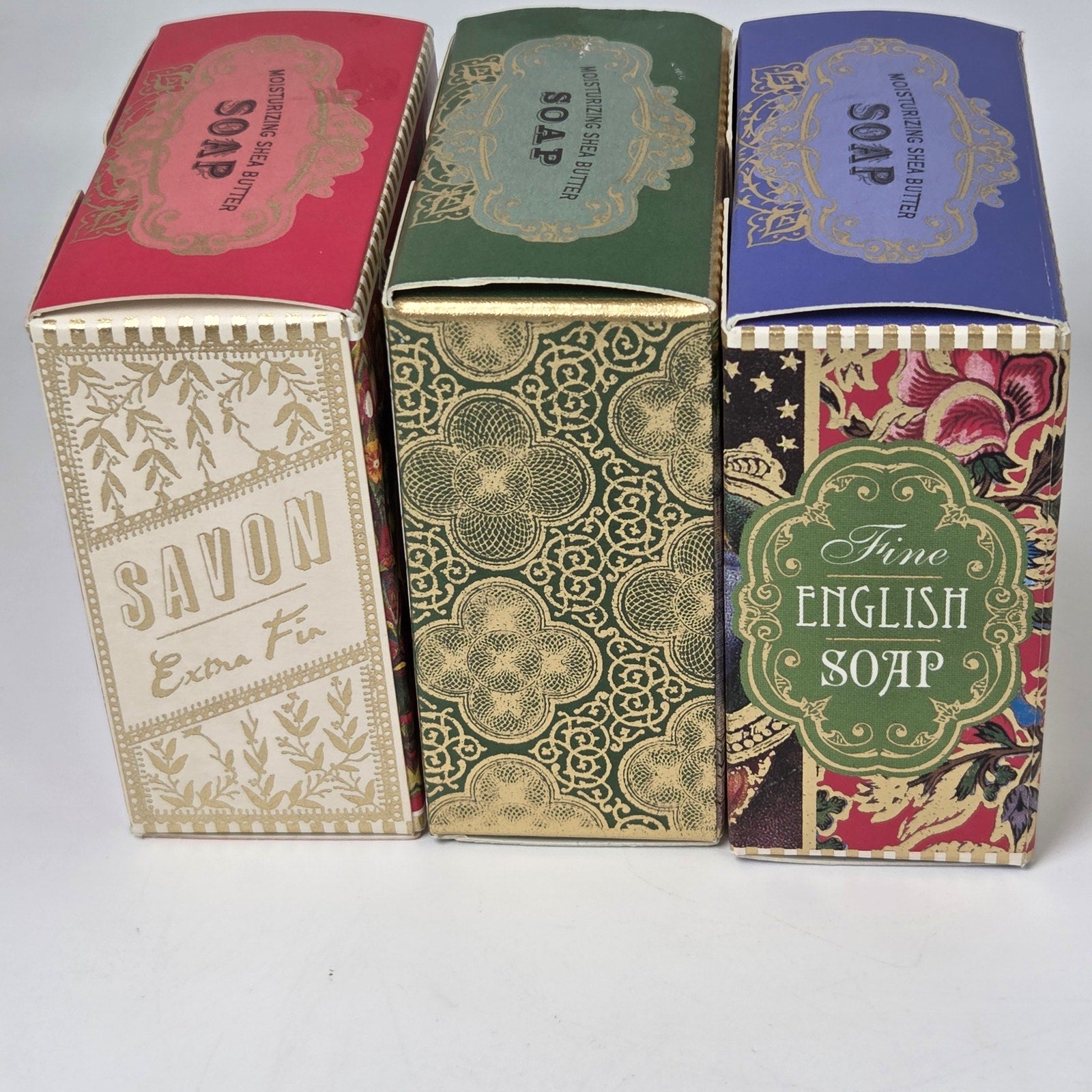 Michel Design Works Christmas Soap Set 3 Shea Butter Bars Balsam St Nick