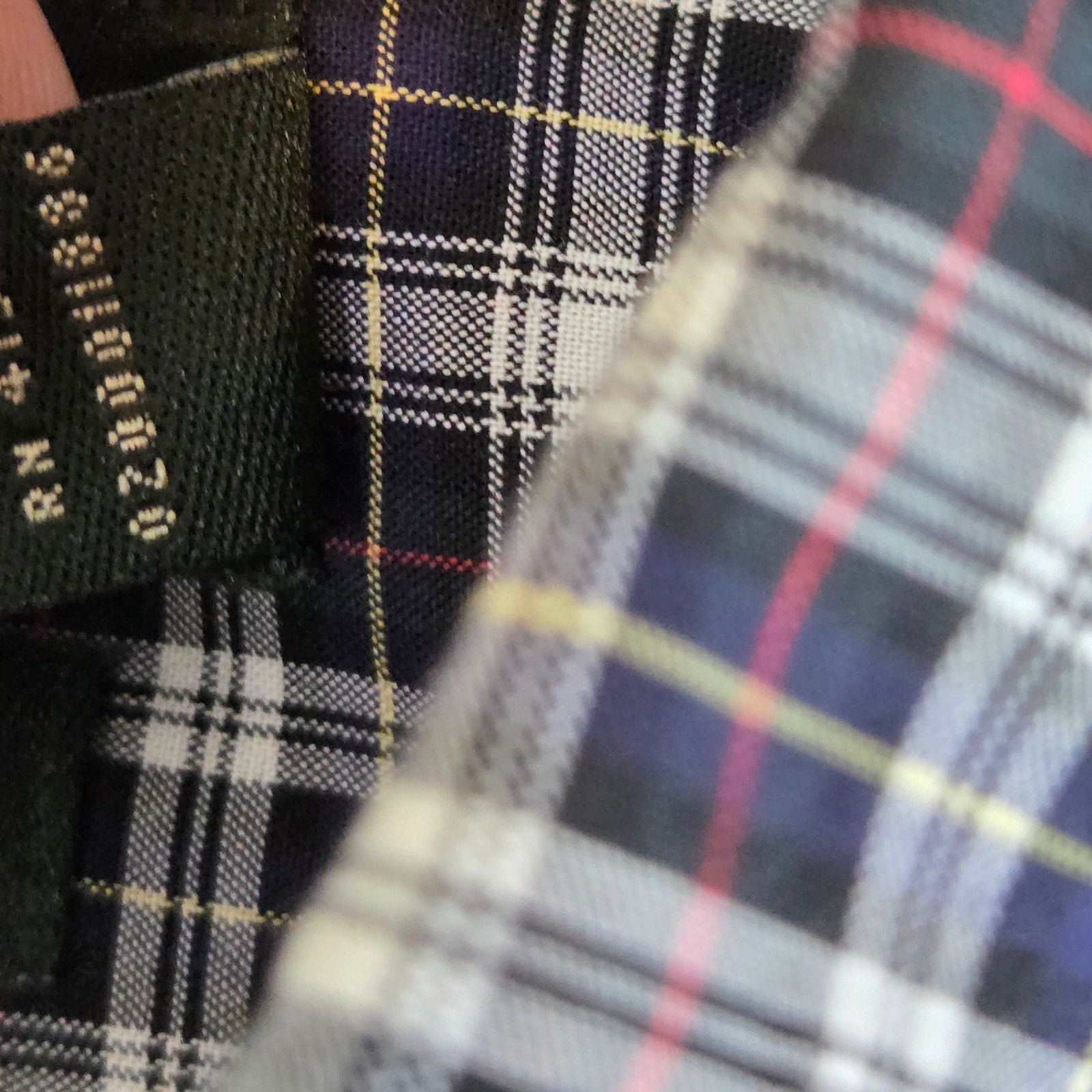 Lauren Ralph Lauren Classic Fit Non Iron Plaid Shirt 17 34/35 Cotton