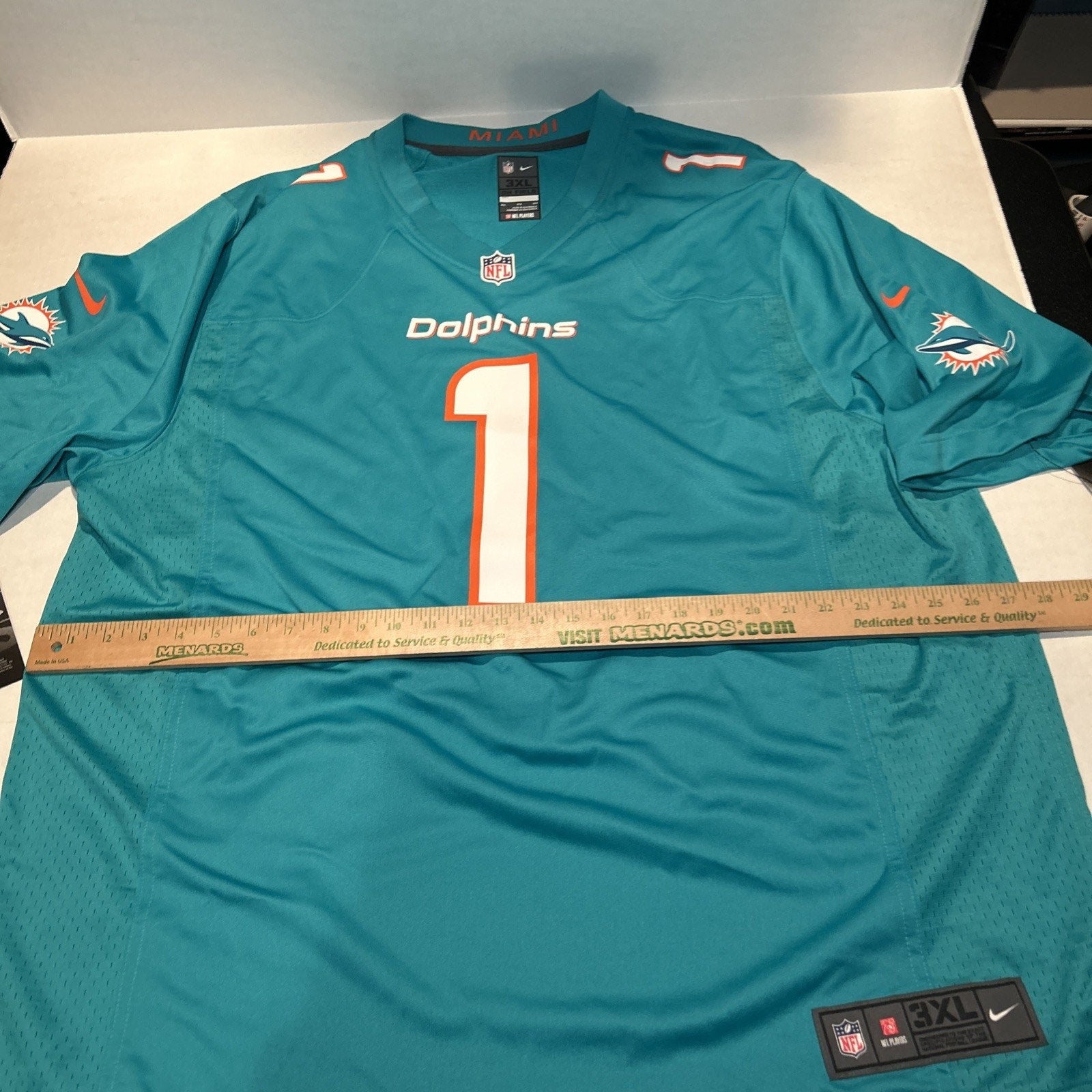 Tua Tagovailoa #1, Miami Dolphins NFL Nike On Field Football Jersey 3XL